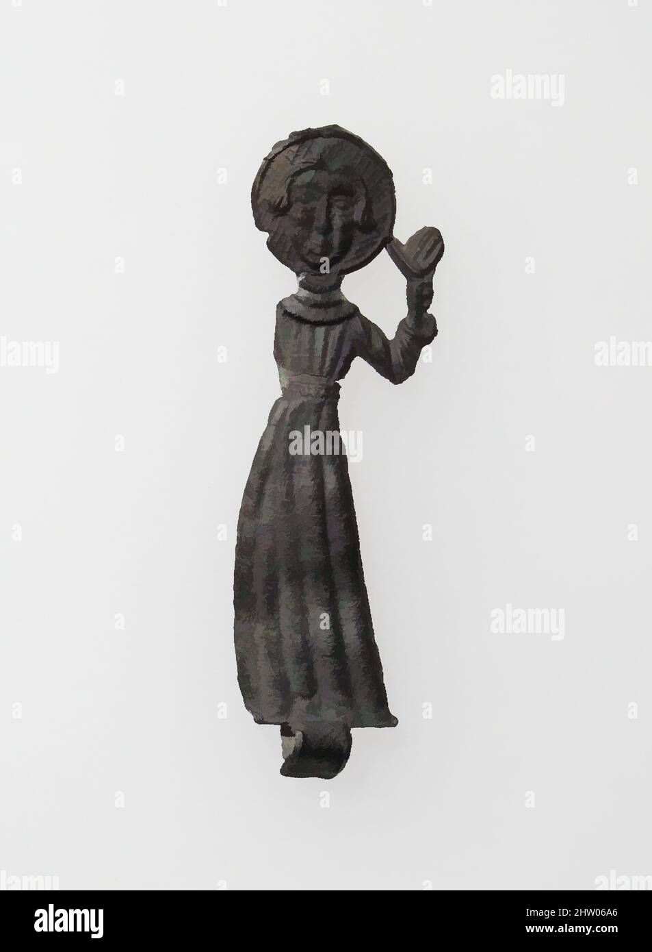 Arte ispirata a Pilgrim's Badge, 14th–16th secolo, francese, Lead, totale: 1 13/16 x 9/16in. (4,6 x 1,4cm), Metalwork-Lead, opere classiche modernizzate da Artotop con un tuffo di modernità. Forme, colore e valore, impatto visivo accattivante sulle emozioni artistiche attraverso la libertà delle opere d'arte in modo contemporaneo. Un messaggio senza tempo che persegue una nuova direzione selvaggiamente creativa. Artisti che si rivolgono al supporto digitale e creano l'NFT Artotop Foto Stock