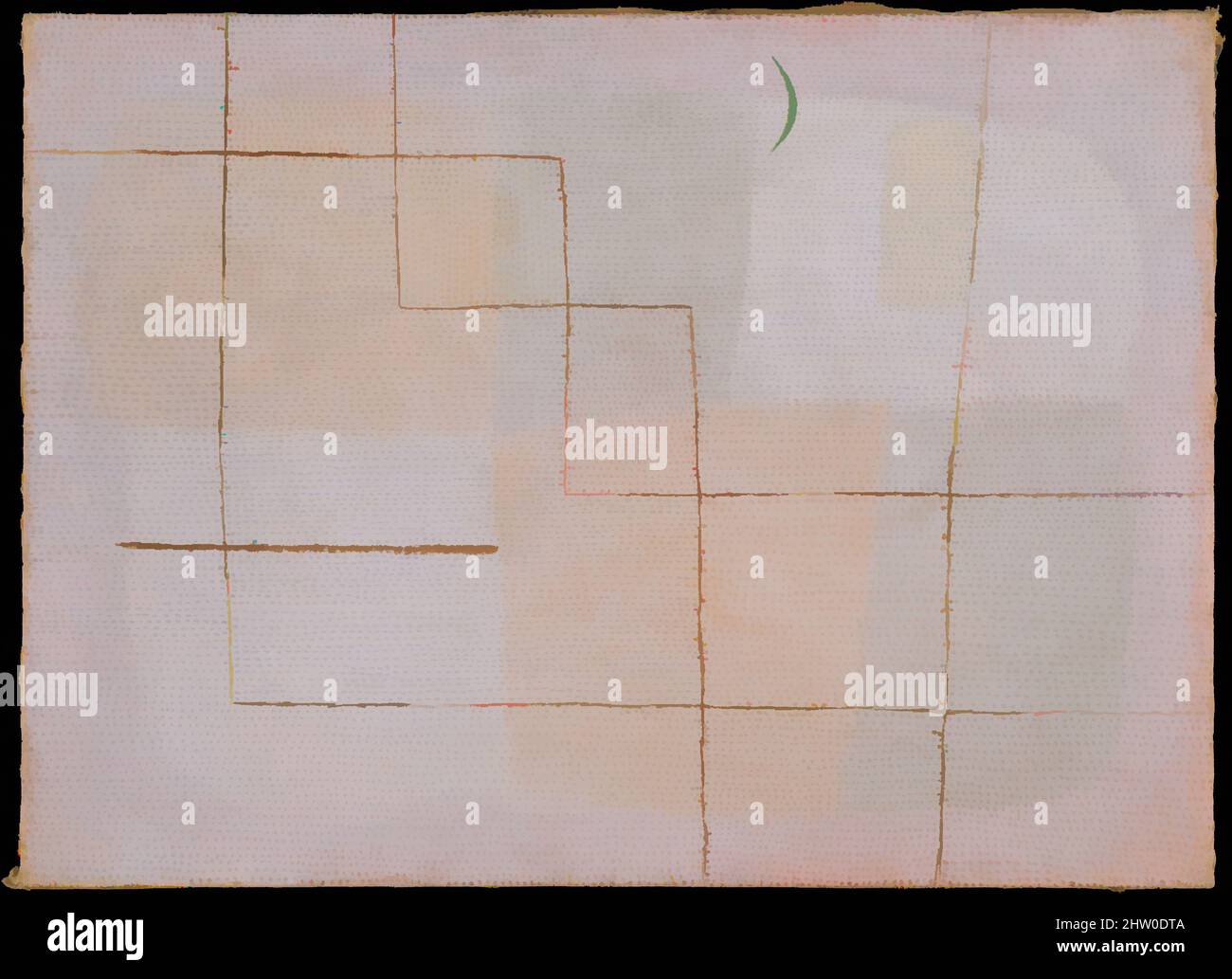 Arte ispirata da chiarificazione, 1932, olio su tela, 27 3/4 x 37 7/8 poll. (70,5 x 96,2 cm), dipinti, Paul Klee (tedesco (nato in Svizzera), Münchenbuchsee 1879–1940 Muralto-Locarno), nell'ottobre 1931, Klee ha iniziato a insegnare all'Accademia di Düsseldorf. Si sentiva molto a suo agio in quella città, le sue opere classiche modernizzate da Artotop con un tuffo di modernità. Forme, colore e valore, impatto visivo accattivante sulle emozioni artistiche attraverso la libertà delle opere d'arte in modo contemporaneo. Un messaggio senza tempo che persegue una nuova direzione selvaggiamente creativa. Artisti che si rivolgono al supporto digitale e creano l'NFT Artotop Foto Stock
