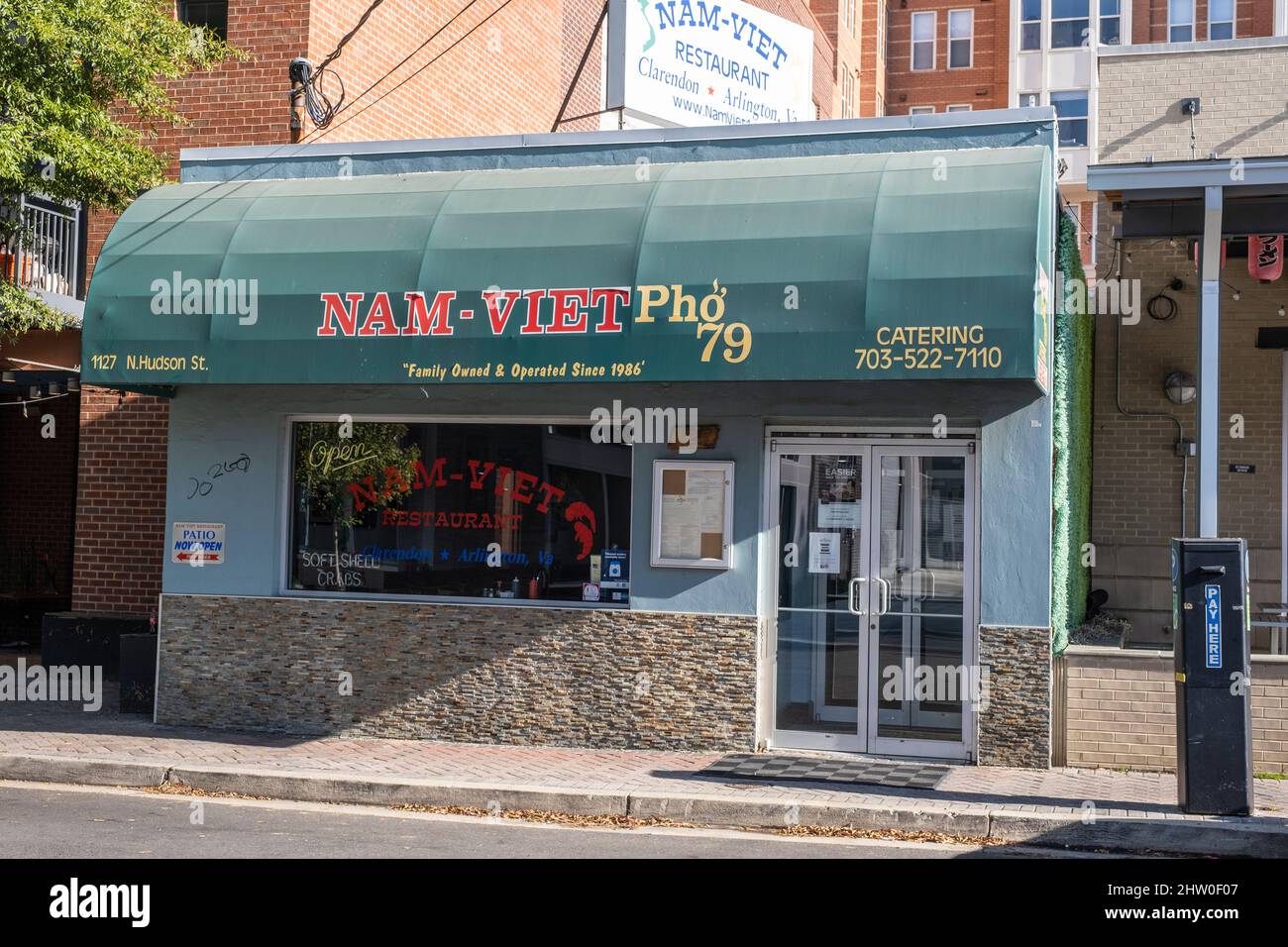 Arlington, Virginia. Nam Viet Pho Restaurant, il più antico ristorante vietnamita sopravvissuto nel quartiere Clarendon di Arlington. Foto Stock