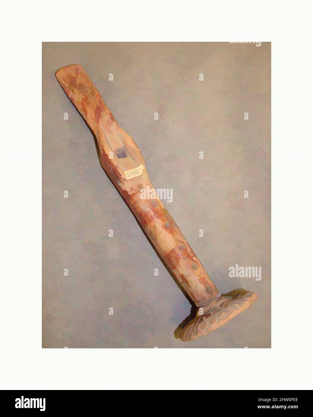 Arte ispirata a Flauto di ceramica, precolombiana, ca. 900–1521, Messico, probabilmente Toltec, Clay, altezza: 10 5/8 poll. (27 cm), flauto Aerophone-Blow Hole-Vessel, opere classiche modernizzate da Artotop con un tuffo di modernità. Forme, colore e valore, impatto visivo accattivante sulle emozioni artistiche attraverso la libertà delle opere d'arte in modo contemporaneo. Un messaggio senza tempo che persegue una nuova direzione selvaggiamente creativa. Artisti che si rivolgono al supporto digitale e creano l'NFT Artotop Foto Stock Arte ispirata a Flauto di ceramica, precolombiana, ca. 900–1521, Messico, probabilmente Toltec, Clay, altezza: 10 5/8 poll. (27 cm), flauto Aerophone-Blow Hole-Vessel, opere classiche modernizzate da Artotop con un tuffo di modernità. Forme, colore e valore, impatto visivo accattivante sulle emozioni artistiche attraverso la libertà delle opere d'arte in modo contemporaneo. Un messaggio senza tempo che persegue una nuova direzione selvaggiamente creativa. Artisti che si rivolgono al supporto digitale e creano l'NFT Artotop Foto Stock
