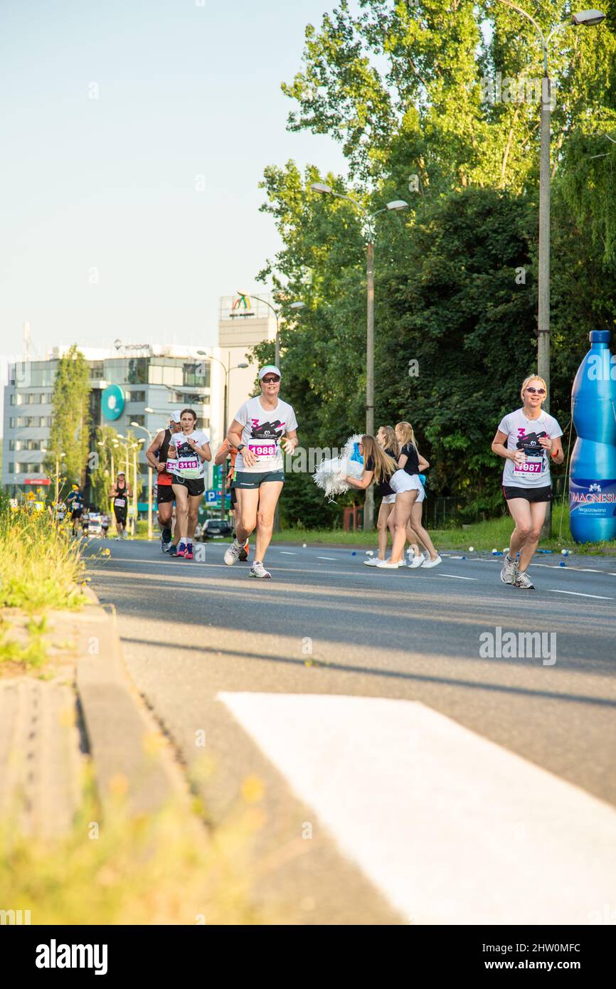 3 Rd Wizz Air Katowice Mezza Maratona, Katowice, Slesia, Polonia. Luglio 19, 2021. Mezza maratona, corridori. Foto Stock