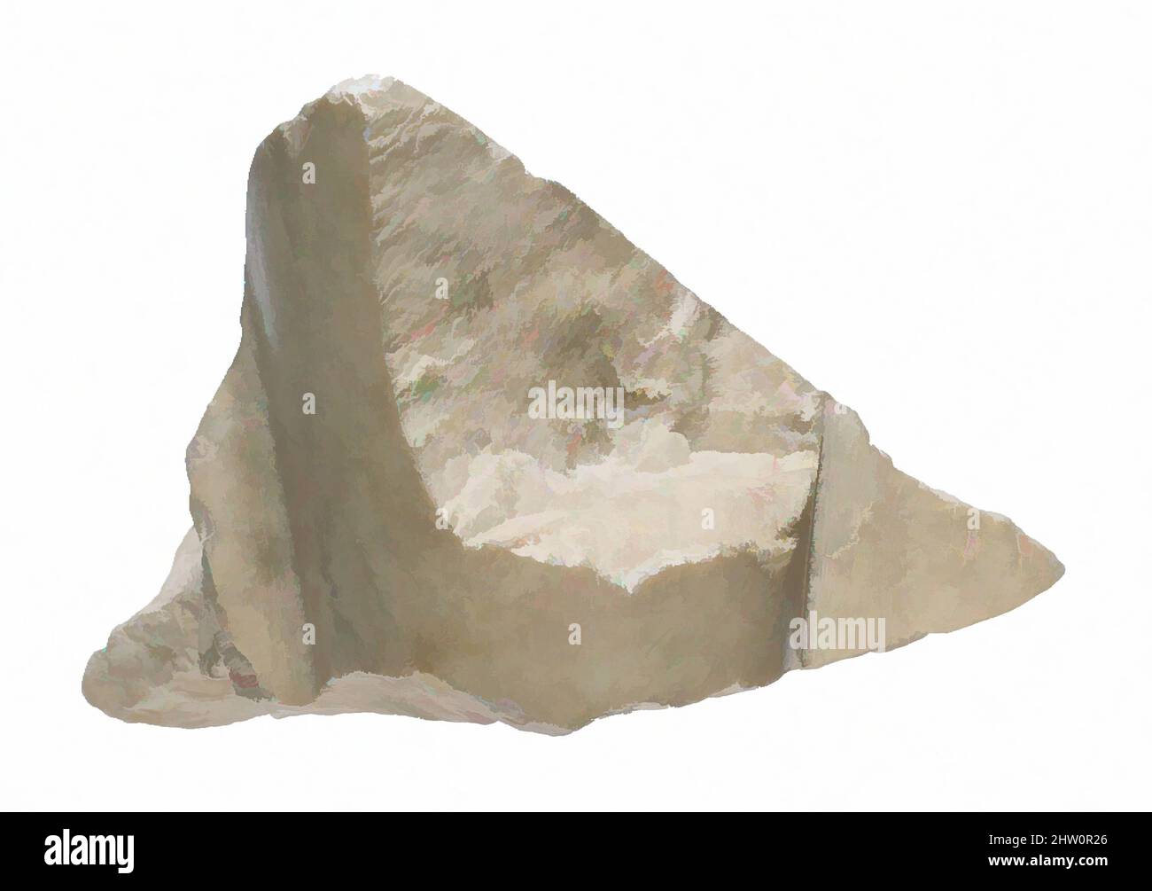 Arte ispirata da offrire tavolo con braccio, New Kingdom, Amarna periodo, Dynasty 18, ca. 1353–1336 a.C., dall'Egitto, dal Medio Egitto, Amarna (Akhetaten), Grande Tempio dell'Aten, Pit fuori dal muro meridionale, scavi Petrie/carter, 1891–92, calcare indurato, H. 11,5 x W. 12,5 x D.8.5 cm, opere classiche modernizzate da Artotop con un tuffo di modernità. Forme, colore e valore, impatto visivo accattivante sulle emozioni artistiche attraverso la libertà delle opere d'arte in modo contemporaneo. Un messaggio senza tempo che persegue una nuova direzione selvaggiamente creativa. Artisti che si rivolgono al supporto digitale e creano l'NFT Artotop Foto Stock