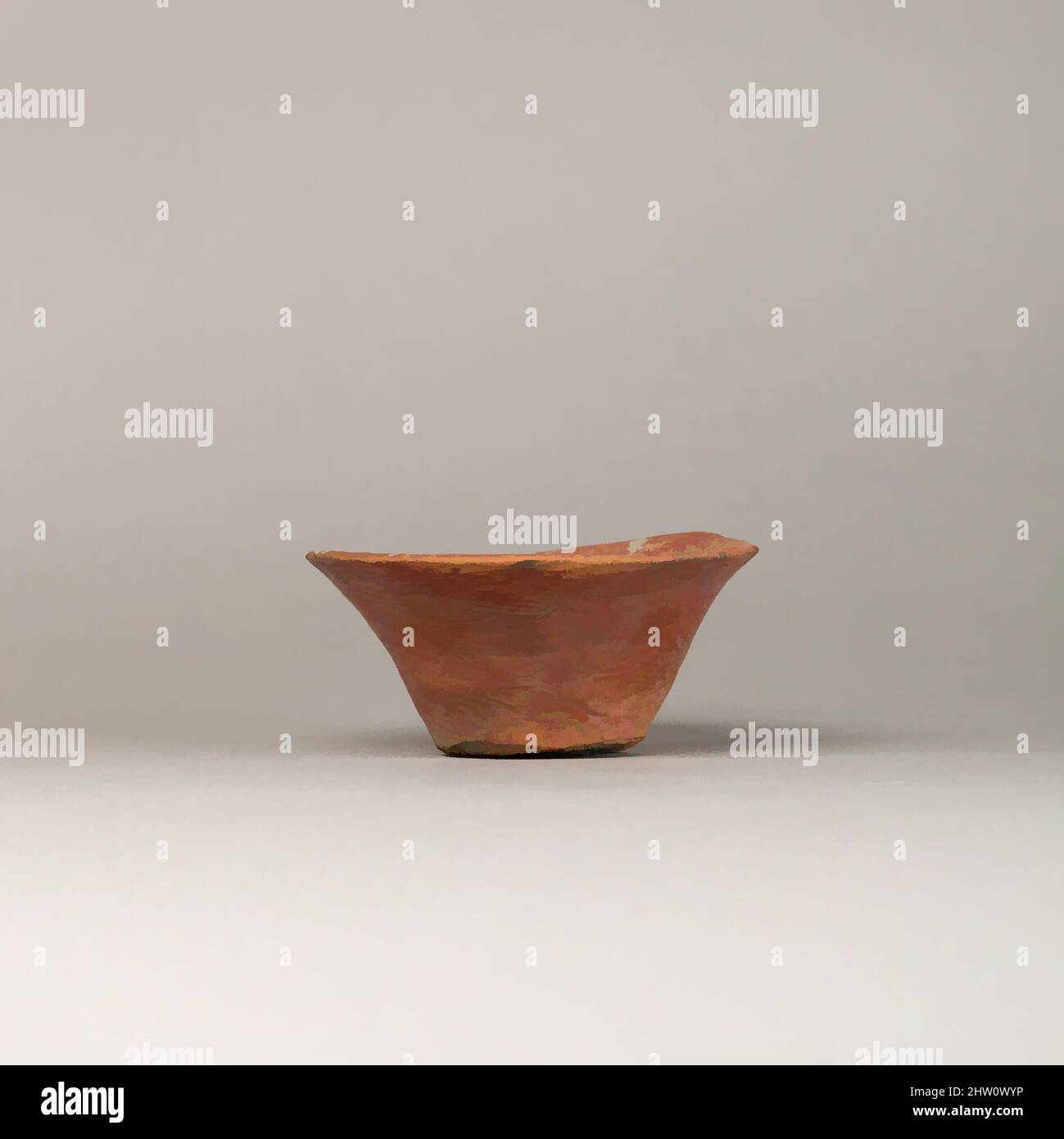 Arte ispirata alla ciotola di ceramica bianca a croce, periodo predinastico, ca. 3850–2960 a.C., dall'Egitto, ceramiche, pitture, opere classiche modernizzate da Artotop con un tocco di modernità. Forme, colore e valore, impatto visivo accattivante sulle emozioni artistiche attraverso la libertà delle opere d'arte in modo contemporaneo. Un messaggio senza tempo che persegue una nuova direzione selvaggiamente creativa. Artisti che si rivolgono al supporto digitale e creano l'NFT Artotop Foto Stock
