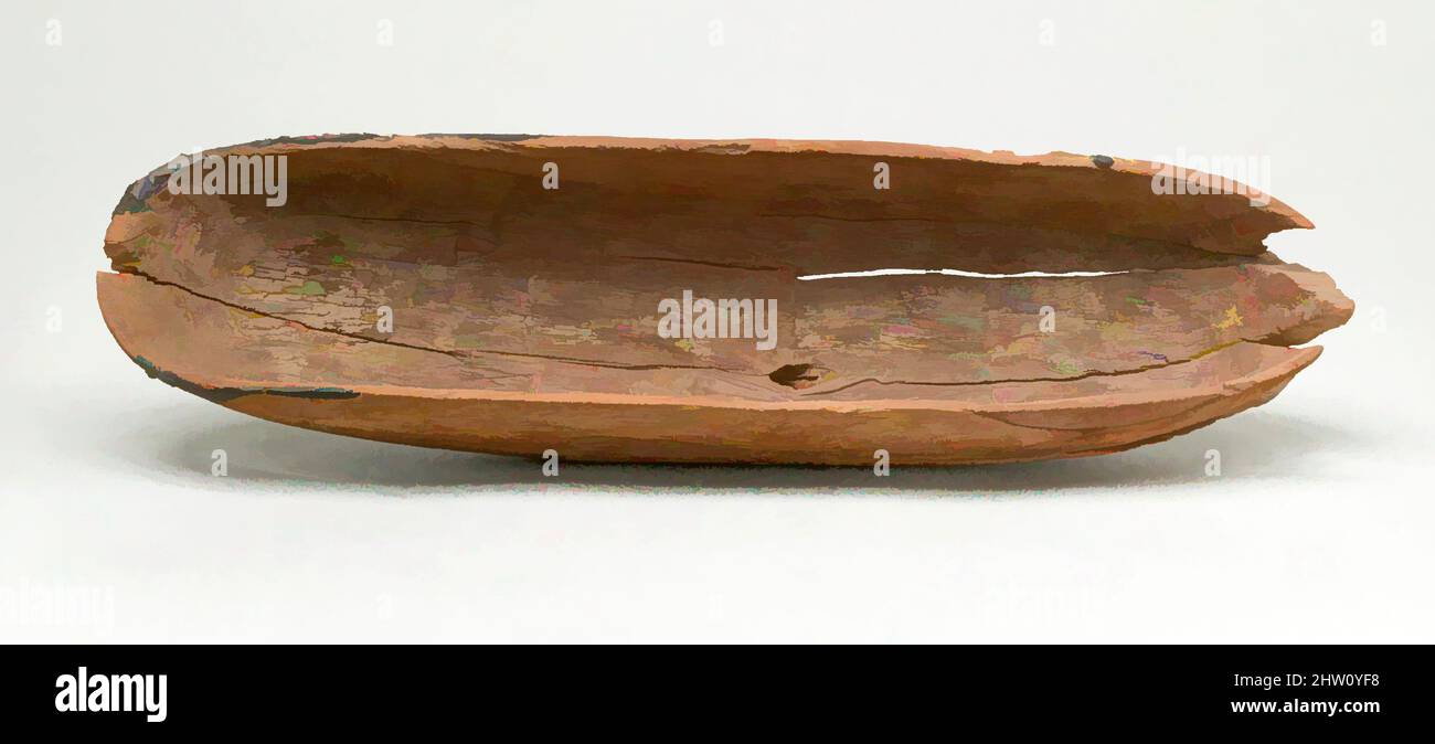 Arte ispirata dalla sezione dello strumento del liuto, primo nuovo Regno–periodo Ramesside, ca. 1550–1295 a.C., dall'Egitto, dall'Egitto superiore, da Tebe, da Dra Abu el-Naga, Scavi di Carnarvon/carter, legno, l. 34,5 cm (13 9/16 poll.); w. 8,2 cm (3 1/4 pollici), opere classiche modernizzate da Artotop con un tuffo di modernità. Forme, colore e valore, impatto visivo accattivante sulle emozioni artistiche attraverso la libertà delle opere d'arte in modo contemporaneo. Un messaggio senza tempo che persegue una nuova direzione selvaggiamente creativa. Artisti che si rivolgono al supporto digitale e creano l'NFT Artotop Foto Stock