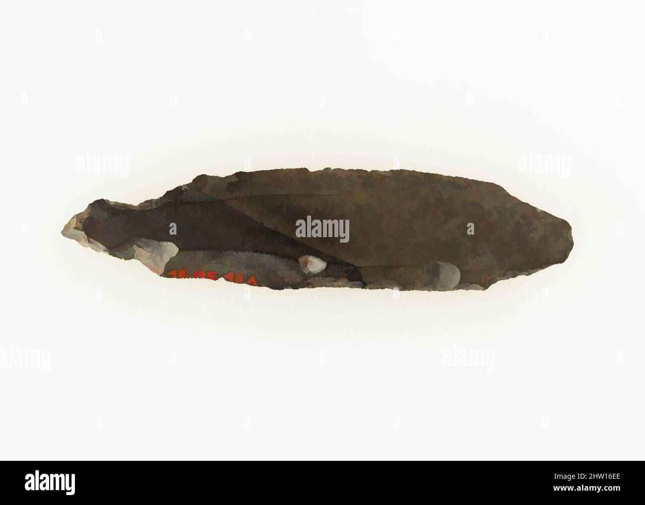 Arte ispirata da lama, falce, Predynastic–Old Kingdom, ca. 3850–2100 a.C., dall'Egitto, regione di Mifite, Lisht North, Flint, Opere classiche modernizzate da Artotop con un tocco di modernità. Forme, colore e valore, impatto visivo accattivante sulle emozioni artistiche attraverso la libertà delle opere d'arte in modo contemporaneo. Un messaggio senza tempo che persegue una nuova direzione selvaggiamente creativa. Artisti che si rivolgono al supporto digitale e creano l'NFT Artotop Foto Stock