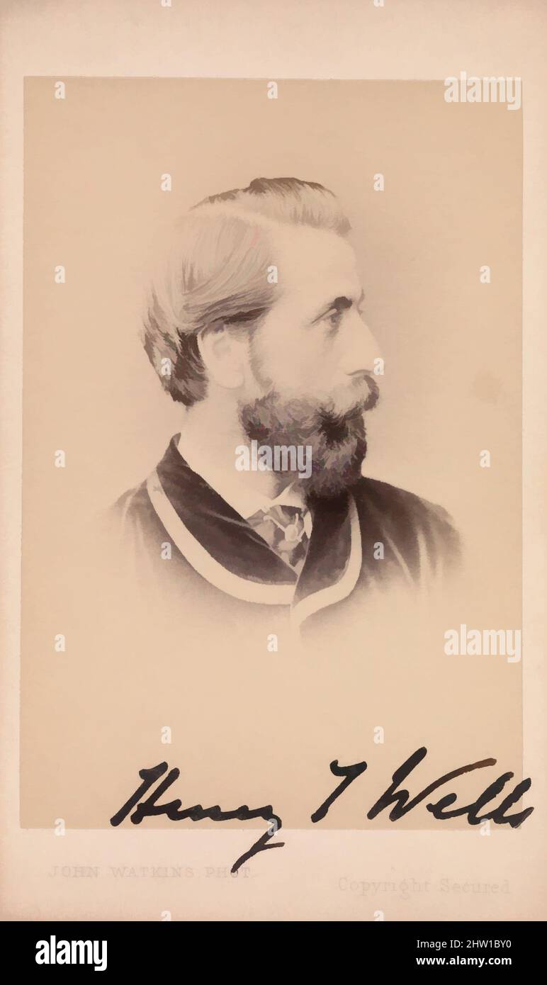 Arte ispirata da Henry Tanworth Wells, 1860s, stampa in argento albume, circa 10,2 x 6,3 cm (4 x 2 1/2 poll.), fotografie, opere classiche modernizzate da Artotop con un tocco di modernità. Forme, colore e valore, impatto visivo accattivante sulle emozioni artistiche attraverso la libertà delle opere d'arte in modo contemporaneo. Un messaggio senza tempo che persegue una nuova direzione selvaggiamente creativa. Artisti che si rivolgono al supporto digitale e creano l'NFT Artotop Foto Stock