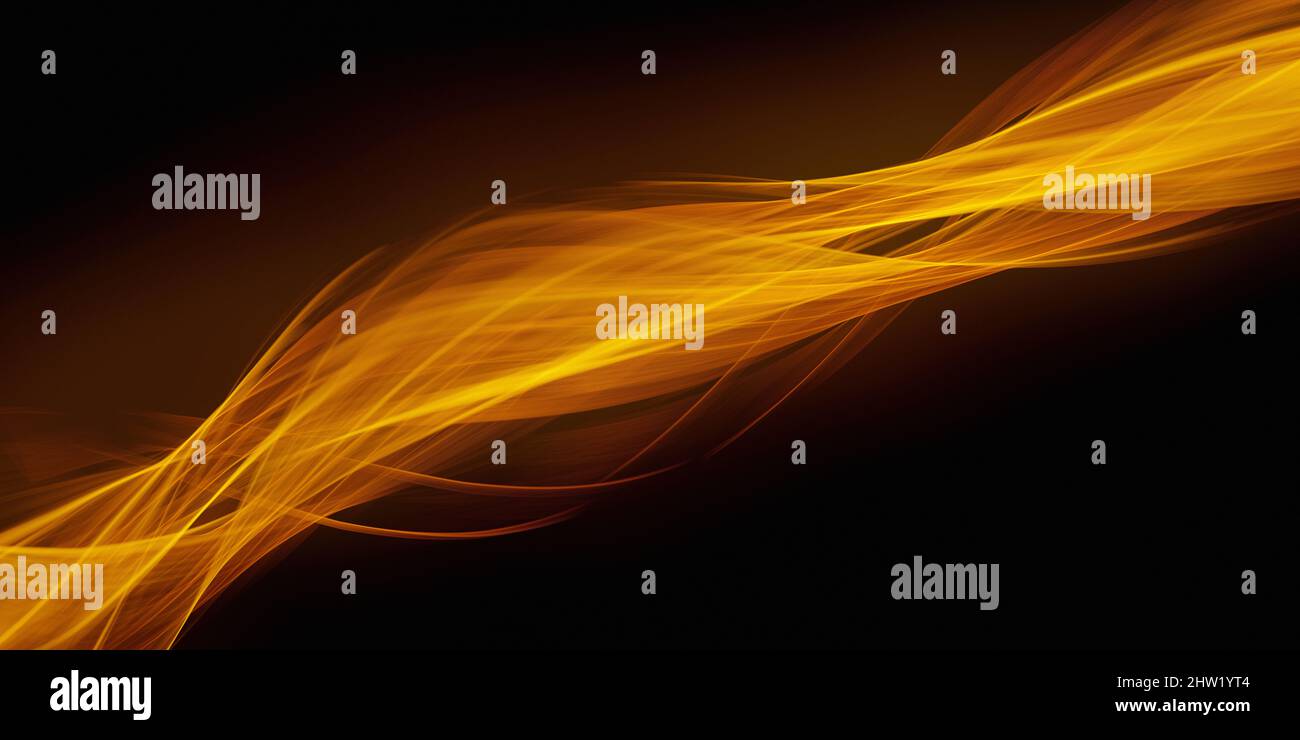 Effetto twirls linee flashy nero colori astratto moderno Wallpaper Foto Stock