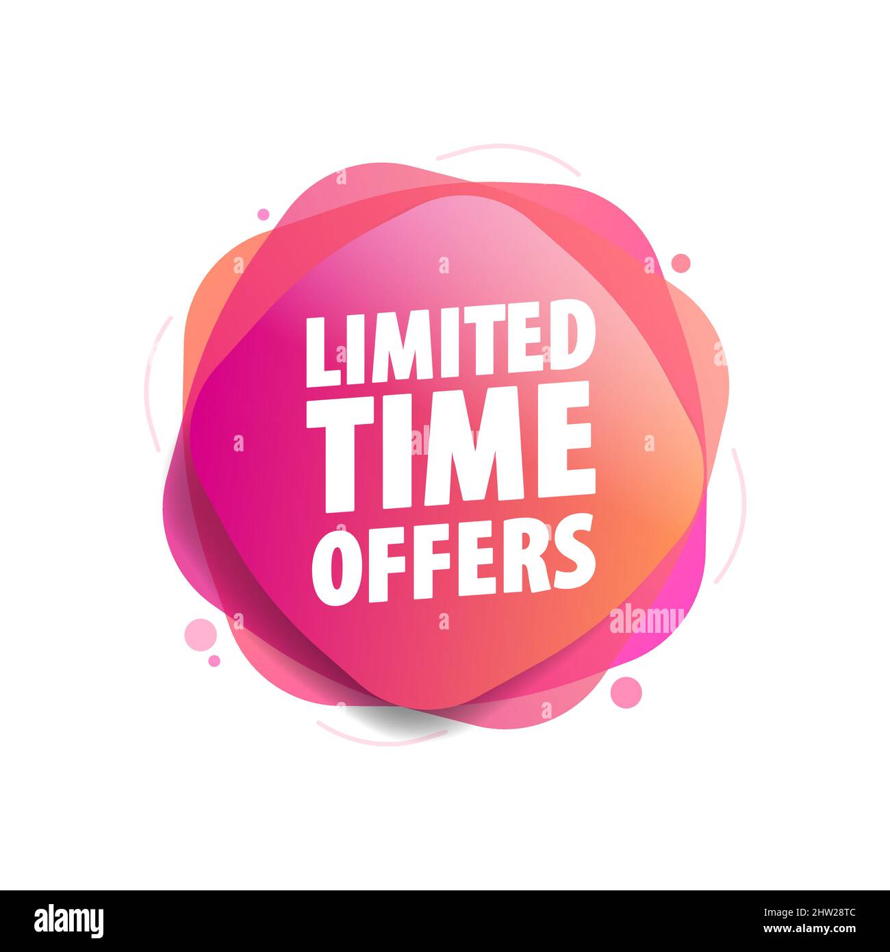 Offerte a tempo limitato Vector Shopping Label Illustrazione Vettoriale