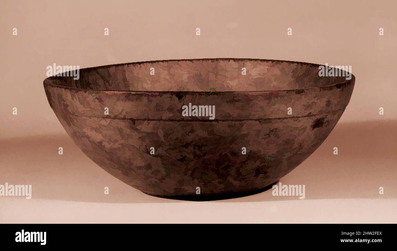 Arte ispirata a Bowl, ca. 1820, Burlwood, Diam. 11 1/2 poll. (29,2 cm), sostanze naturali, opere classiche modernizzate da Artotop con un tuffo di modernità. Forme, colore e valore, impatto visivo accattivante sulle emozioni artistiche attraverso la libertà delle opere d'arte in modo contemporaneo. Un messaggio senza tempo che persegue una nuova direzione selvaggiamente creativa. Artisti che si rivolgono al supporto digitale e creano l'NFT Artotop Foto Stock