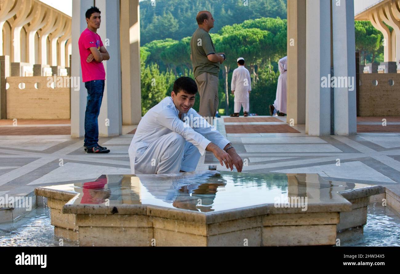 Roma, Italia 30/08/2011: ID-ul-Fitr alla Grande Moschea, la festa islamica della rottura del digiuno Ramadan. ©Andrea Sabbadini Foto Stock