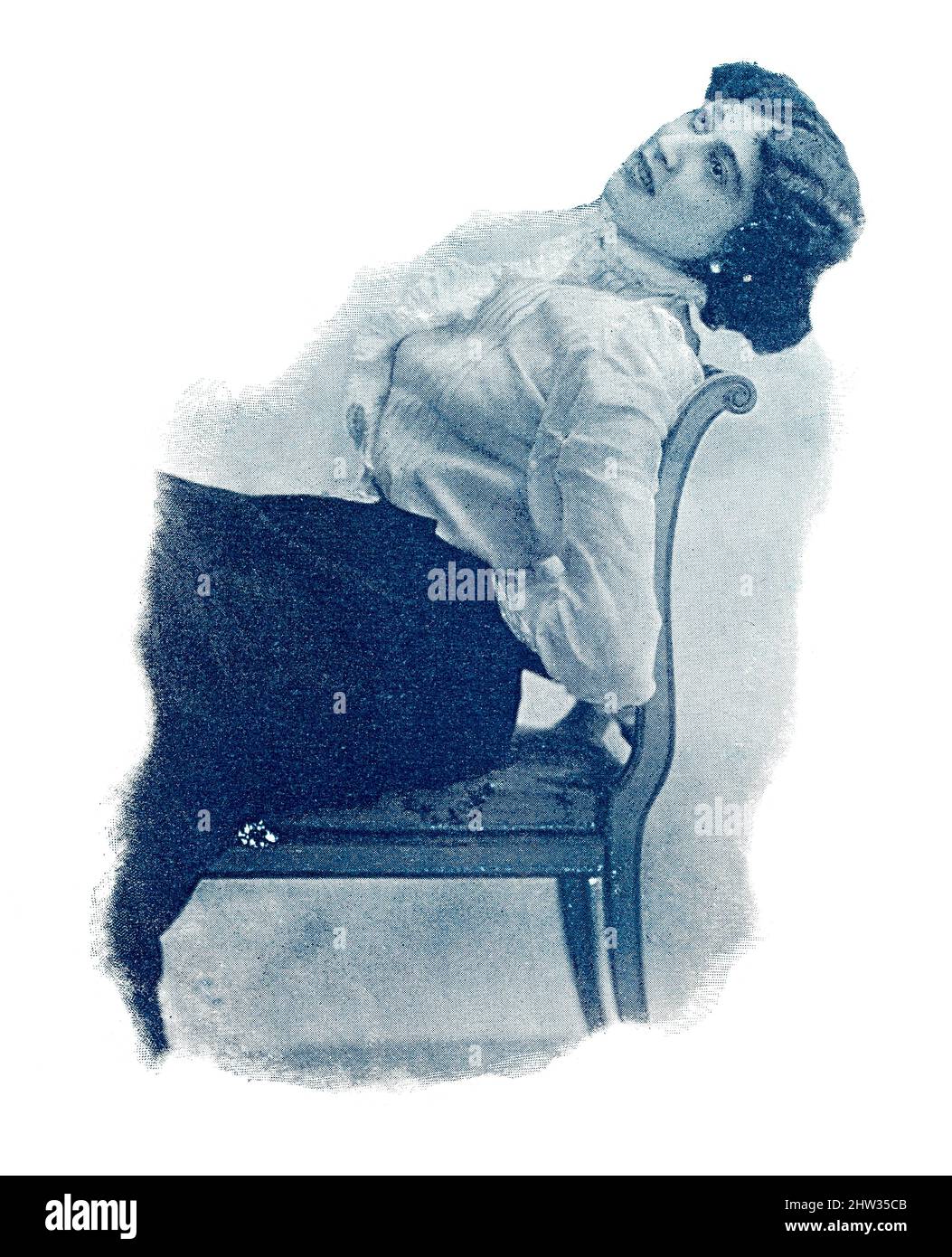 Ritratto di una ballerina spagnola. Immagine della rivista teatrale francese-tedesca 'Das Album', 1898. Foto Stock