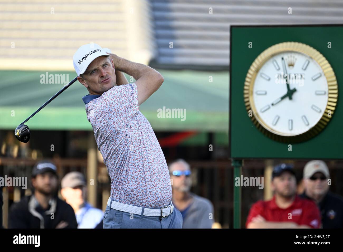 Orlando, Stati Uniti. 03rd Mar 2022. Luke List tee off al 2022 Arnold Palmer Invitational tenuto al Bay Hill Club and Lodge di Orlando, Florida Giovedi 3 marzo 2022. Foto di Joe Marino/UPI Credit: UPI/Alamy Live News Foto Stock