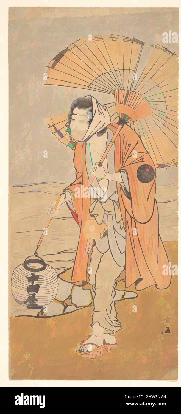 Arte ispirata all'attore Nakamura Nakazo i, periodo Edo (1615-1868), ca. 1775, Giappone, stampa a blocchi di legno policromi; inchiostro e colore su carta, 12 3/8 x 5 5/8 pollici (31,4 x 14,3 cm), stampe, Katsukawa Shunshō (giapponese, 1726–1792, opere classiche modernizzate da Artotop con un tuffo di modernità. Forme, colore e valore, impatto visivo accattivante sulle emozioni artistiche attraverso la libertà delle opere d'arte in modo contemporaneo. Un messaggio senza tempo che persegue una nuova direzione selvaggiamente creativa. Artisti che si rivolgono al supporto digitale e creano l'NFT Artotop Foto Stock Arte ispirata all'attore Nakamura Nakazo i, periodo Edo (1615-1868), ca. 1775, Giappone, stampa a blocchi di legno policromi; inchiostro e colore su carta, 12 3/8 x 5 5/8 pollici (31,4 x 14,3 cm), stampe, Katsukawa Shunshō (giapponese, 1726–1792, opere classiche modernizzate da Artotop con un tuffo di modernità. Forme, colore e valore, impatto visivo accattivante sulle emozioni artistiche attraverso la libertà delle opere d'arte in modo contemporaneo. Un messaggio senza tempo che persegue una nuova direzione selvaggiamente creativa. Artisti che si rivolgono al supporto digitale e creano l'NFT Artotop Foto Stock