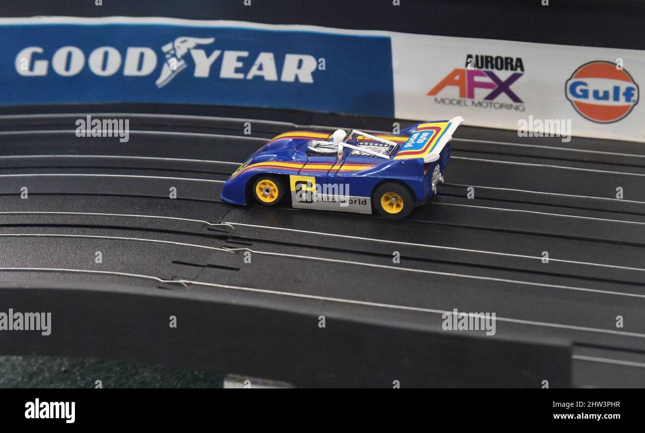 Corse di slot car Vintage AFX Foto Stock