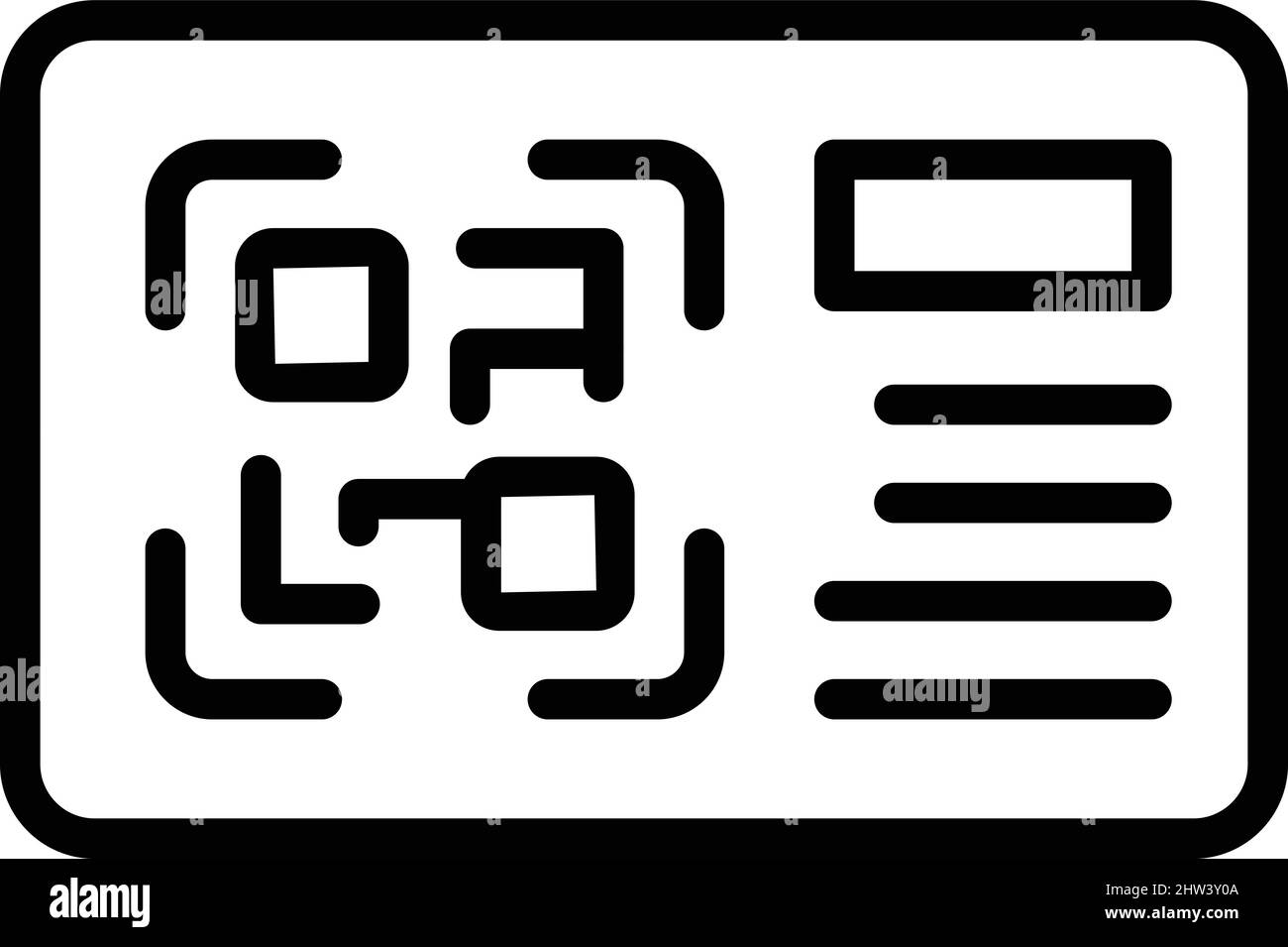 Vettore di contorno dell'icona della scheda di offerta online. Contratto d'ordine. Pagamento del lavoro Illustrazione Vettoriale