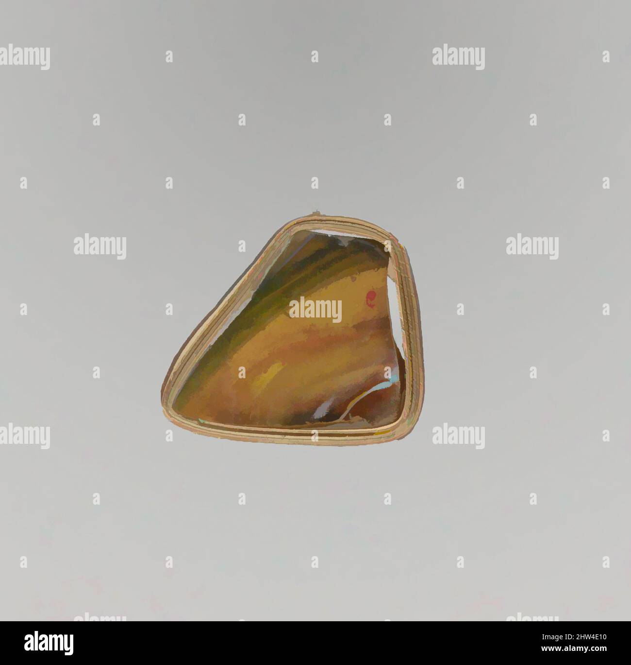 Arte ispirata al frammento di ciotola a coste in mosaico di vetro, antico imperiale, fine 1st secolo a.C.–inizio 1st secolo d.C., romano, vetro; colato e lavorato, altro: 1 x 1 3/16 pollici. (2,5 x 3,1 cm), vetro, frammento di corpo, marrone miele traslucido, blu, Viola, e bianco opaco., parte di Side., Mosaic, opere classiche modernizzate da Artotop con un tuffo di modernità. Forme, colore e valore, impatto visivo accattivante sulle emozioni artistiche attraverso la libertà delle opere d'arte in modo contemporaneo. Un messaggio senza tempo che persegue una nuova direzione selvaggiamente creativa. Artisti che si rivolgono al supporto digitale e creano l'NFT Artotop Foto Stock