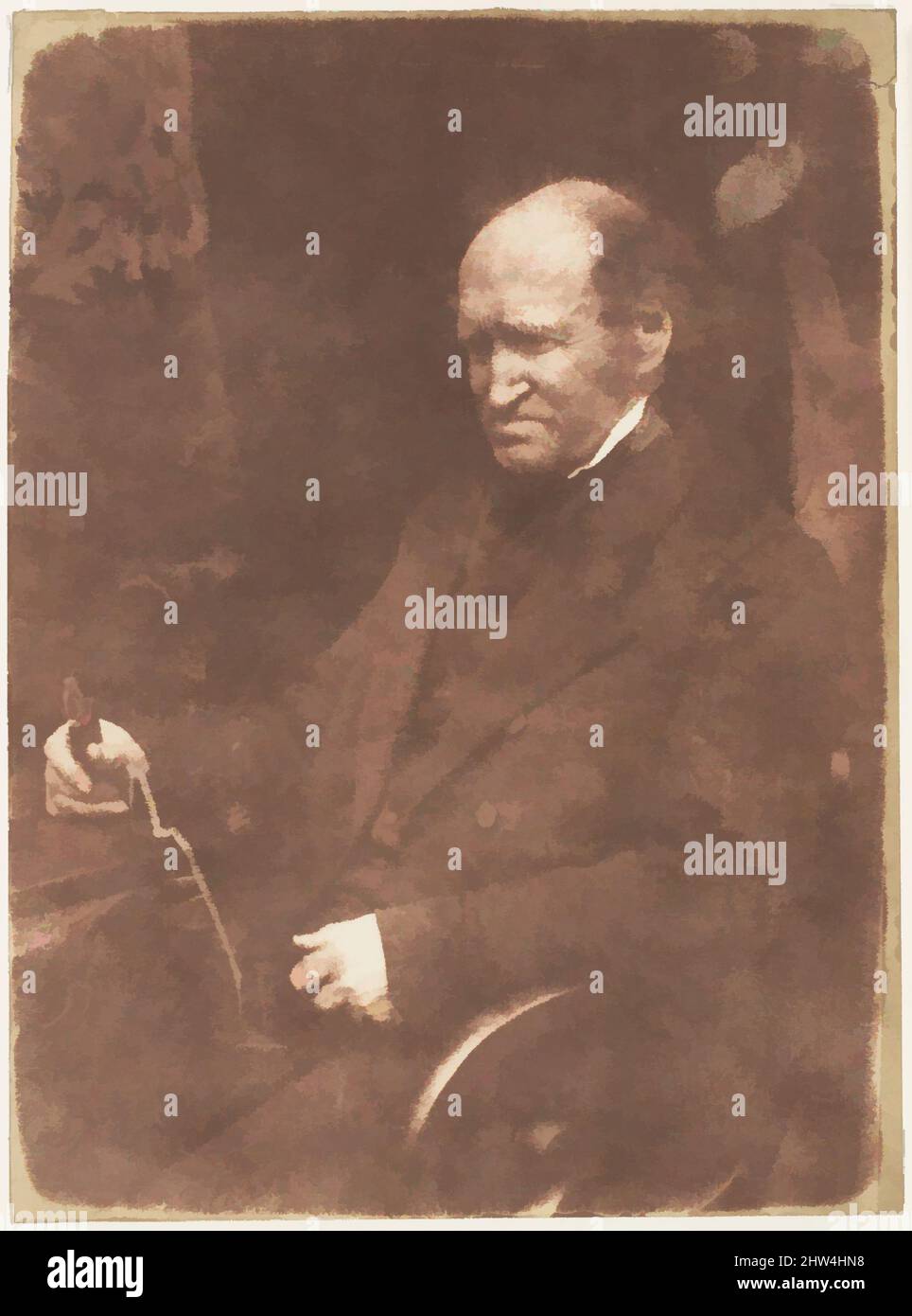 Art Inspired by Dr. Cook of St. Andrews, 1843–47, carta salata stampata da negativo cartaceo, fotografie, David Octavius Hill (British, Perth, Scotland 1802–1870 Edinburgh, Scotland), Robert Adamson (British, St. Andrews, Scozia 1821–1848 St. Andrews, Scozia, opere classiche modernizzate da Artotop con un tocco di modernità. Forme, colore e valore, impatto visivo accattivante sulle emozioni artistiche attraverso la libertà delle opere d'arte in modo contemporaneo. Un messaggio senza tempo che persegue una nuova direzione selvaggiamente creativa. Artisti che si rivolgono al supporto digitale e creano l'NFT Artotop Foto Stock