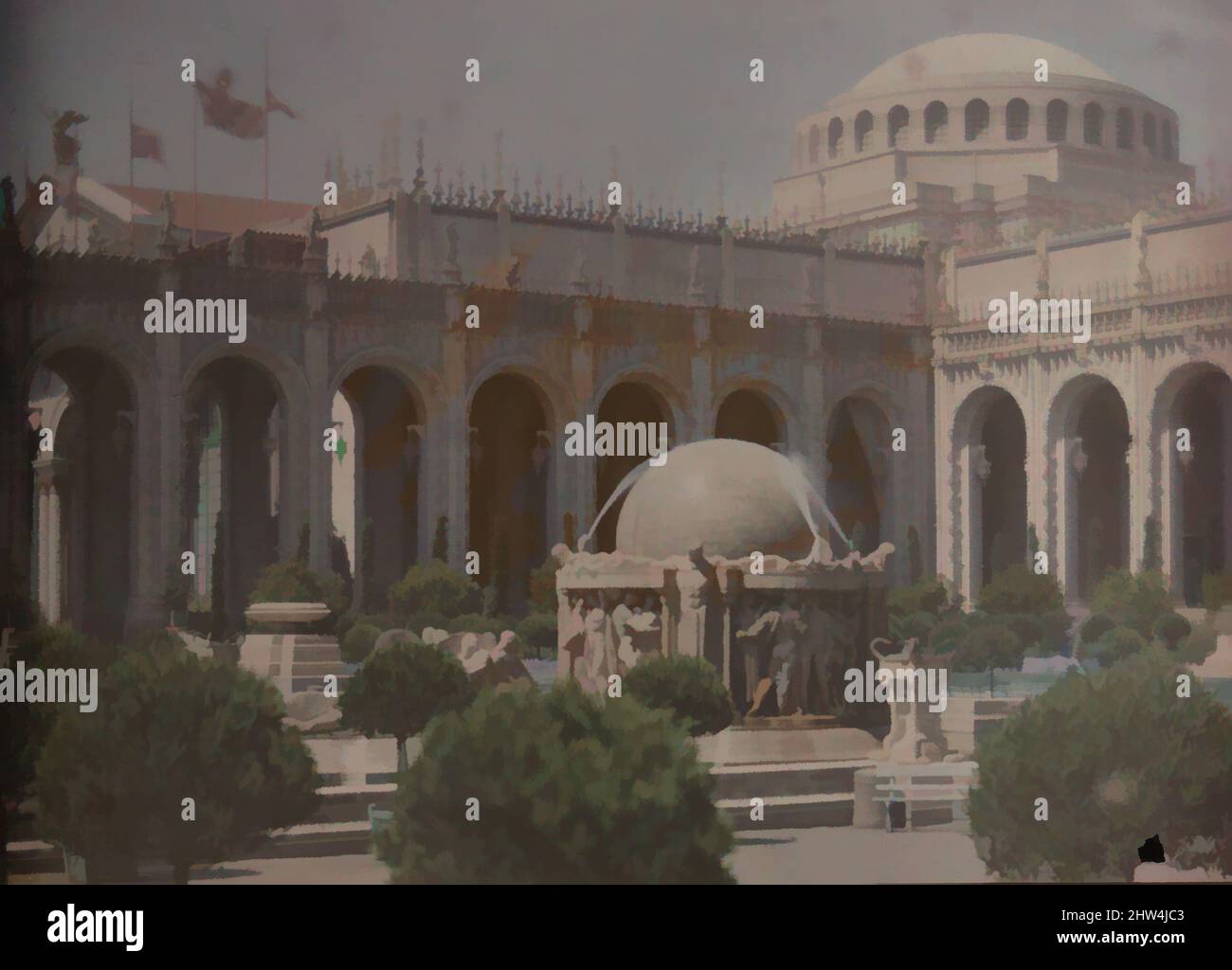 Art Inspired by Pan-Pacific International Exposition, 1915, Autocrome, 12,7 x 17,9 cm (5 x 7 1/16 poll.), lucidi, Arnold Genth (americano (nato in Germania), Berlino 1869–1942 New Milford, Connecticut, opere classiche modernizzate da Artotop con un tocco di modernità. Forme, colore e valore, impatto visivo accattivante sulle emozioni artistiche attraverso la libertà delle opere d'arte in modo contemporaneo. Un messaggio senza tempo che persegue una nuova direzione selvaggiamente creativa. Artisti che si rivolgono al supporto digitale e creano l'NFT Artotop Foto Stock