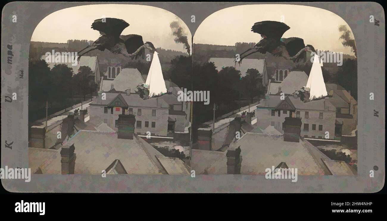 Art Inspired by Group of 107 Stereograph views of Animals, 1850s–1910s, stampe in argento albume, supporti di circa: Da 8,3 x 17,2 cm (3 1/4 x 6 3/4 poll.) a 11,4 x 17,7 cm (4 1/2 x 6 15/16 poll.), fotografie, George Barker (americano, nato Canada, 1844–1894), John L. Lovell (americano, 1825–, opere classiche modernizzate da Artotop con un tuffo di modernità. Forme, colore e valore, impatto visivo accattivante sulle emozioni artistiche attraverso la libertà delle opere d'arte in modo contemporaneo. Un messaggio senza tempo che persegue una nuova direzione selvaggiamente creativa. Artisti che si rivolgono al supporto digitale e creano l'NFT Artotop Foto Stock