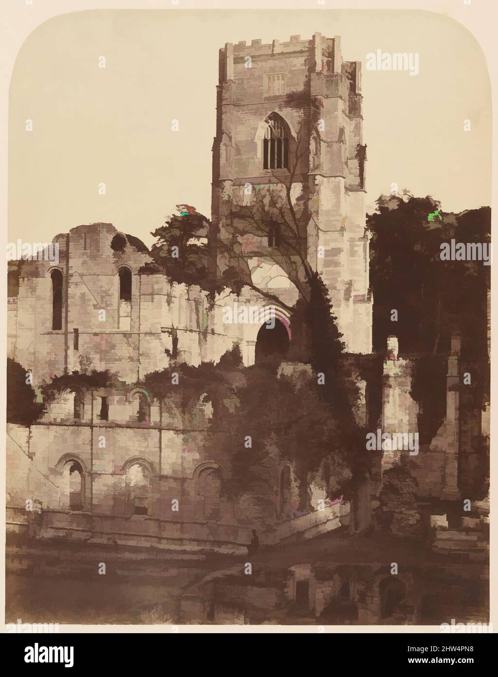 Arte ispirata dall'Abbazia delle Fontane. Chiesa e Chapter House, 1850s, stampa in argento albume, immagine: 27,4 x 21,7 cm (10 13/16 x 8 9/16 in.), fotografie, Joseph Cundall (British, Norwich, Norfolk 1818–1895 Wallington, Surrey), Philip Henry Delamotte (britannico, 1821–1889, opere classiche modernizzate da Artotop con un tocco di modernità. Forme, colore e valore, impatto visivo accattivante sulle emozioni artistiche attraverso la libertà delle opere d'arte in modo contemporaneo. Un messaggio senza tempo che persegue una nuova direzione selvaggiamente creativa. Artisti che si rivolgono al supporto digitale e creano l'NFT Artotop Foto Stock Arte ispirata dall'Abbazia delle Fontane. Chiesa e Chapter House, 1850s, stampa in argento albume, immagine: 27,4 x 21,7 cm (10 13/16 x 8 9/16 in.), fotografie, Joseph Cundall (British, Norwich, Norfolk 1818–1895 Wallington, Surrey), Philip Henry Delamotte (britannico, 1821–1889, opere classiche modernizzate da Artotop con un tocco di modernità. Forme, colore e valore, impatto visivo accattivante sulle emozioni artistiche attraverso la libertà delle opere d'arte in modo contemporaneo. Un messaggio senza tempo che persegue una nuova direzione selvaggiamente creativa. Artisti che si rivolgono al supporto digitale e creano l'NFT Artotop Foto Stock