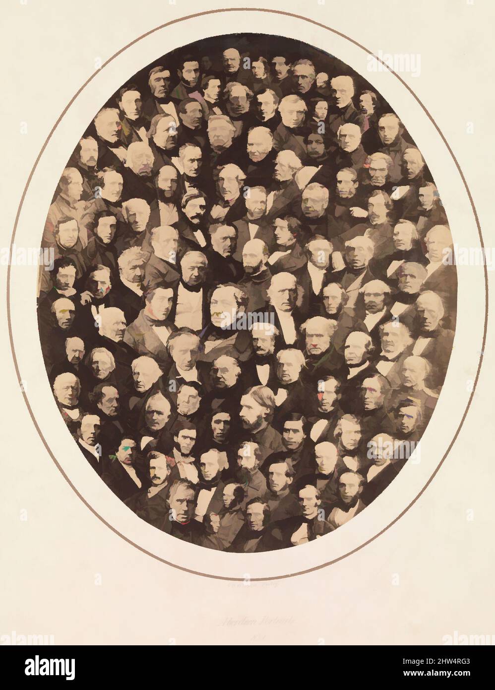 Art Inspired by Aberdeen Portraits No. 1, 1857, stampa argento albume da vetro negativo, immagine: 21,3 x 17,2 cm (8 3/8 x 6 3/4 poll.), fotografie, George Washington Wilson (britannico, Grampian (Baffshire), Scozia 1823–1893 Abeden, Scozia), come fotografo di ritratti leader in, Classic opere modernizzate da Artotop con un tuffo di modernità. Forme, colore e valore, impatto visivo accattivante sulle emozioni artistiche attraverso la libertà delle opere d'arte in modo contemporaneo. Un messaggio senza tempo che persegue una nuova direzione selvaggiamente creativa. Artisti che si rivolgono al supporto digitale e creano l'NFT Artotop Foto Stock