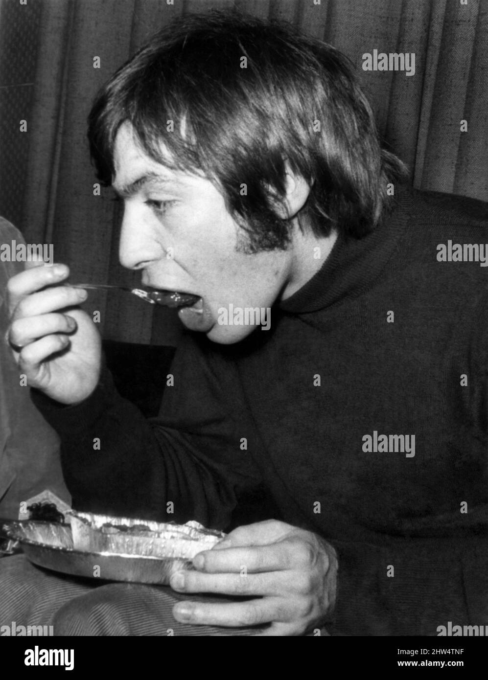 Rolling Stones Charlie Watts nella sala di controllo degli Olympic Studios 19th maggio 1967 Foto Stock