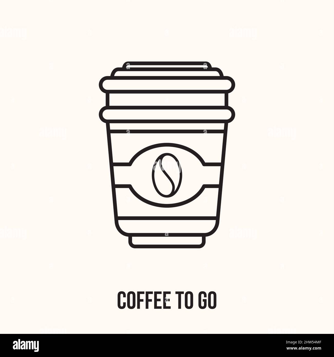 Caffè da gustare. Vendita di caffè design Illustrazione Vettoriale