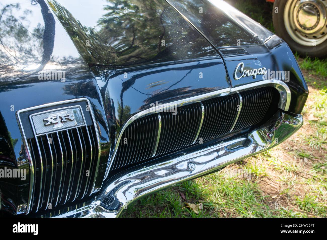 Dettaglio di un Mercury Cougar XR Coupé c1970. Foto Stock