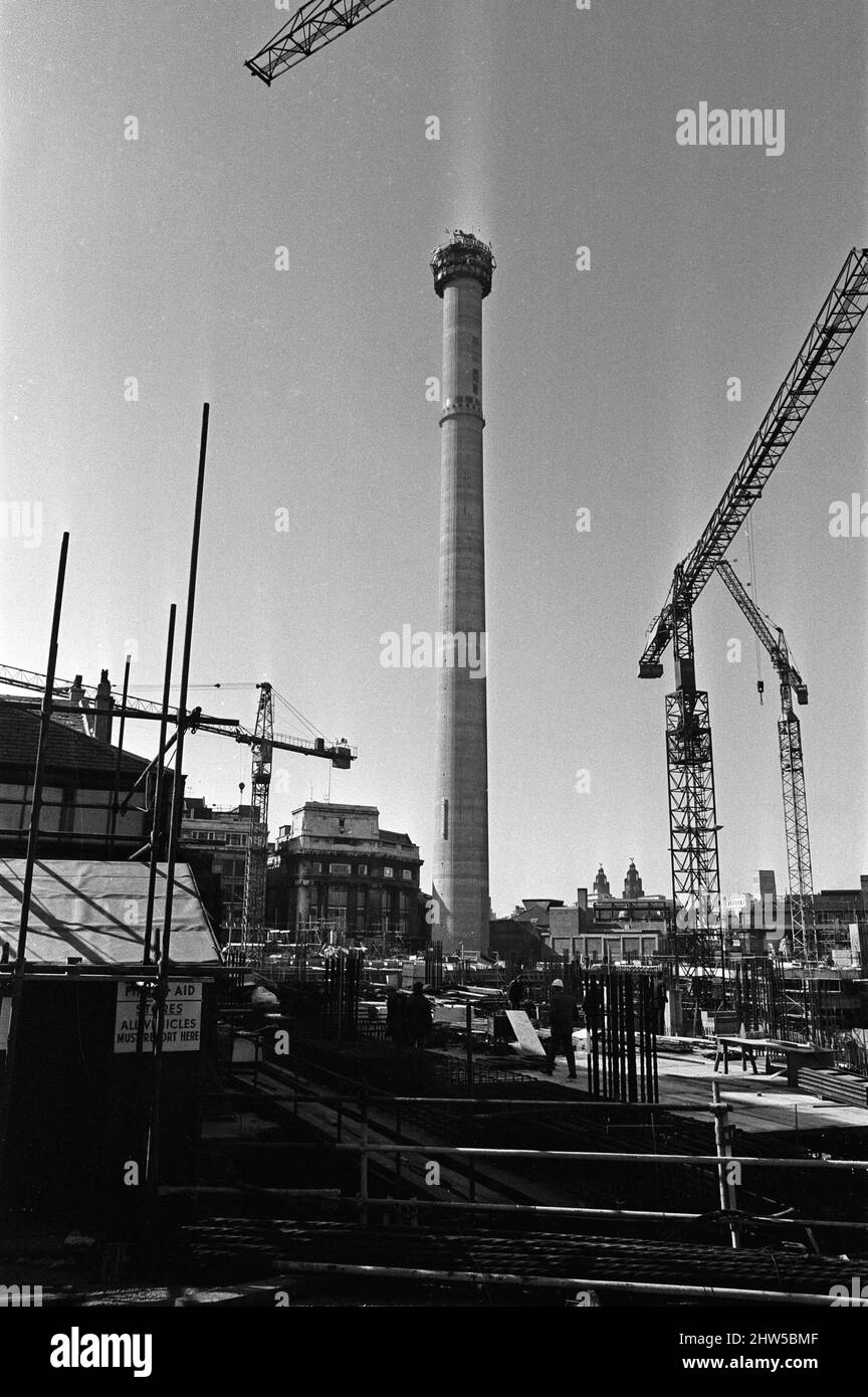 La torre di Liverpool è in cima. 15th marzo 1967. Foto Stock