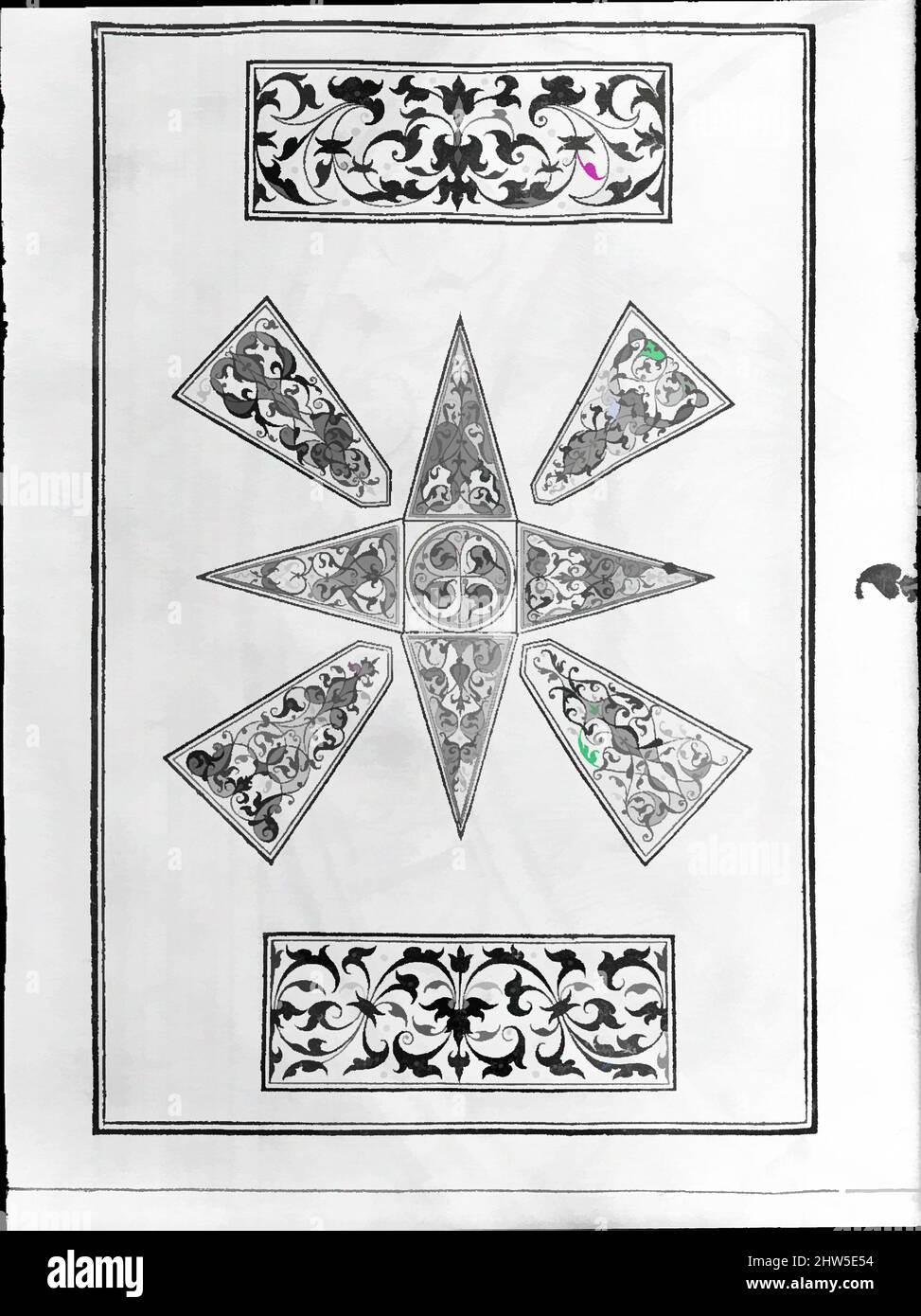 Arte ispirata da Imperatorum Romanorum omnium orientalium et occidentalium, 1559, legno tagliato, 19 11/16 x 14 9/16 x 1 9/16 pollici (50 x 37 x 4 cm), Libri, Peter Flötner (tedesco, Thurgau 1485–1546 Norimberga), Hans Rudolf Manuel Deutsch il giovane (1525–1571), Rudolph Wyssenbach (svizzero, attivo, opere classiche modernizzate da Artotop con un tuffo di modernità. Forme, colore e valore, impatto visivo accattivante sulle emozioni artistiche attraverso la libertà delle opere d'arte in modo contemporaneo. Un messaggio senza tempo che persegue una nuova direzione selvaggiamente creativa. Artisti che si rivolgono al supporto digitale e creano l'NFT Artotop Foto Stock