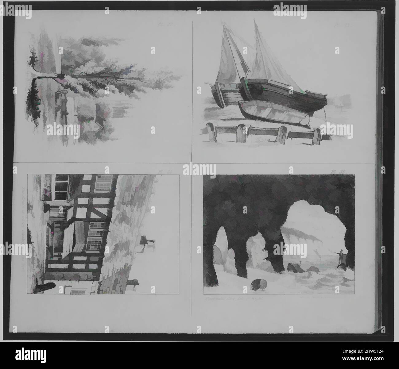 Arte ispirata dal libro di disegno di Oxford a cui è aggiunto, Lezioni in disegno di fiore, 1852, illustrazioni: Litografia, 9 1/4 x 11 1/2 poll. (23,5 x 29,2 cm), Libri, opere classiche modernizzate da Artotop con un tuffo di modernità. Forme, colore e valore, impatto visivo accattivante sulle emozioni artistiche attraverso la libertà delle opere d'arte in modo contemporaneo. Un messaggio senza tempo che persegue una nuova direzione selvaggiamente creativa. Artisti che si rivolgono al supporto digitale e creano l'NFT Artotop Foto Stock