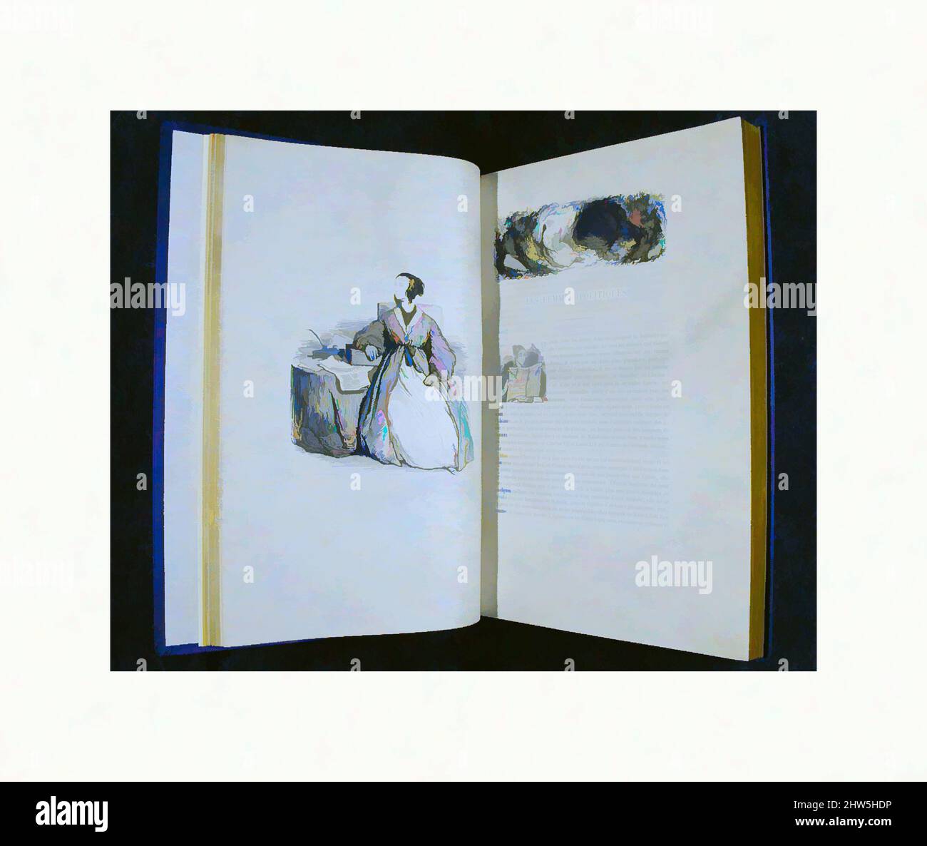 Arte ispirata da Les Franais peints par Eux-Mêmes. Tomé 1-5. Provincia Tomé 1-3, 1840-42, illustrazioni incise in legno, Libri, opere classiche modernizzate da Artotop con un tuffo di modernità. Forme, colore e valore, impatto visivo accattivante sulle emozioni artistiche attraverso la libertà delle opere d'arte in modo contemporaneo. Un messaggio senza tempo che persegue una nuova direzione selvaggiamente creativa. Artisti che si rivolgono al supporto digitale e creano l'NFT Artotop Foto Stock