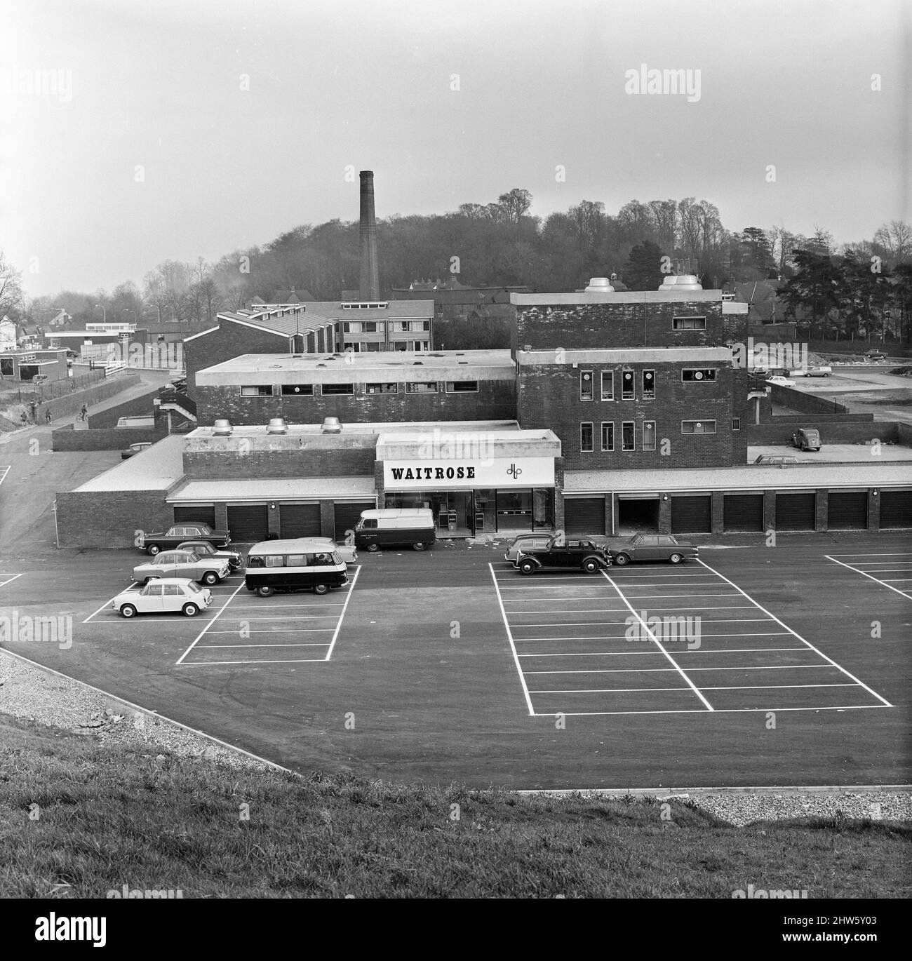 Nuovo centro commerciale, vicino a Prospect Park, Reading. 14th febbraio 1967. Foto Stock