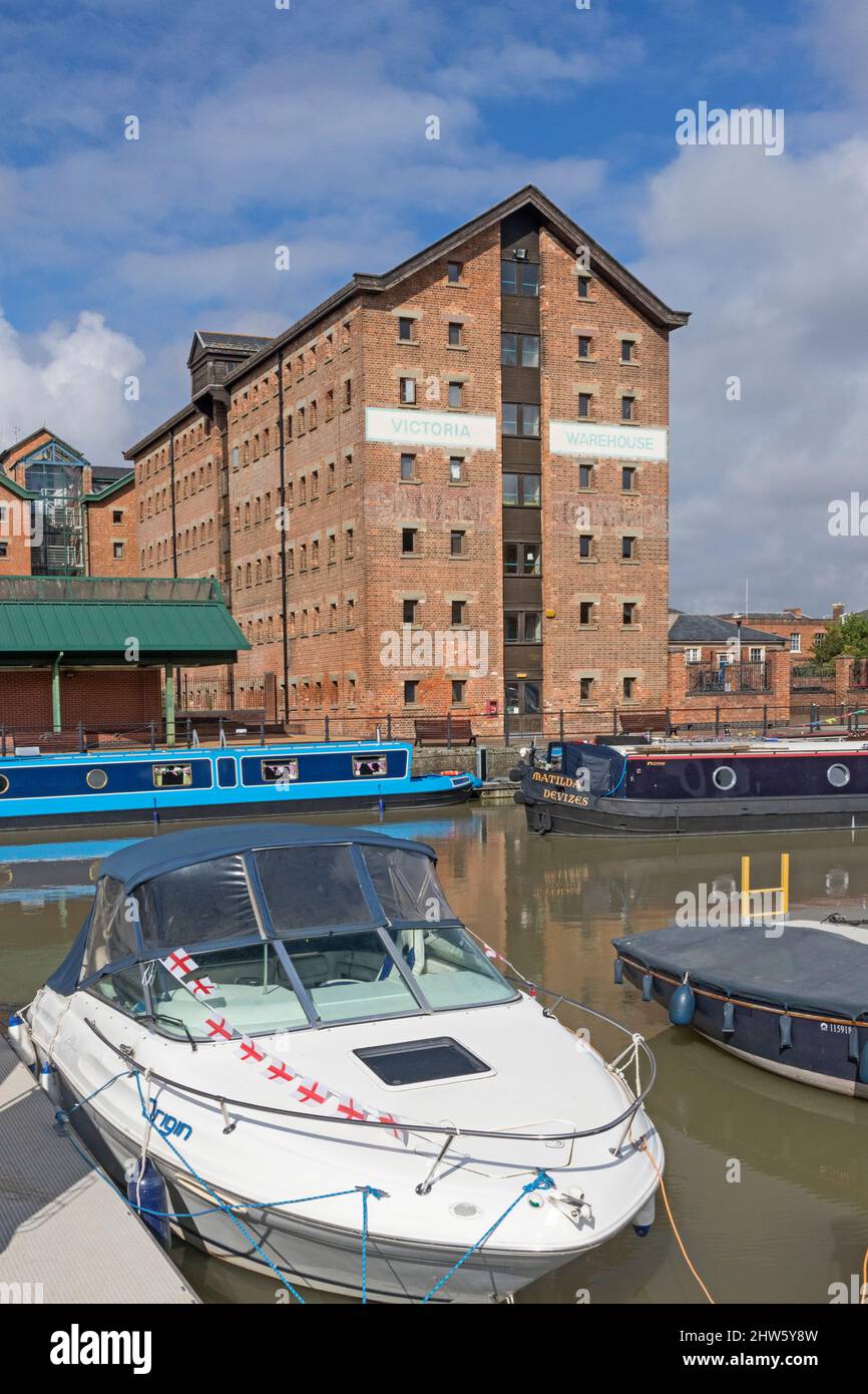 Victoria Warehouse, Gloucester Docks, Gloucester, Gloucestershire, Inghilterra, REGNO UNITO Foto Stock