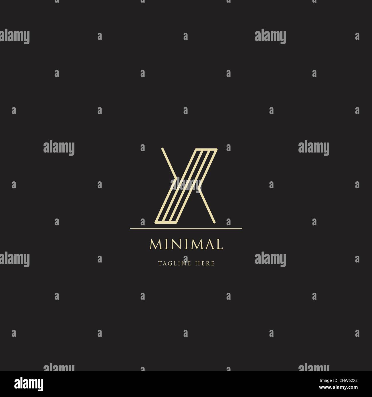 Logotipo della lettera X astratta. Moderno logo idea segno. Icona vettore emblema universale. Illustrazione Vettoriale