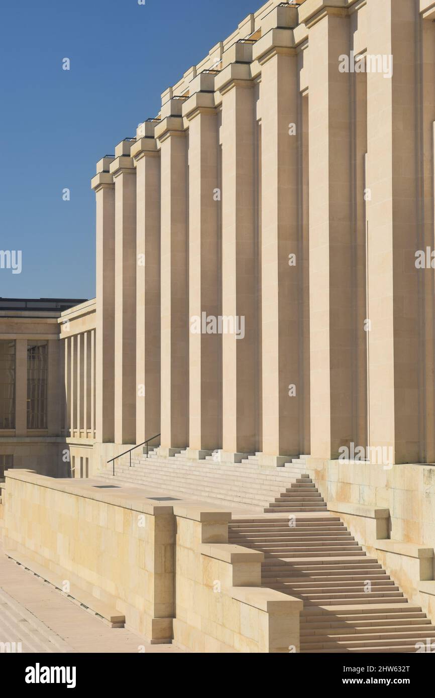 Palais des Nations, sede delle Nazioni Unite a Ginevra, Svizzera Foto Stock