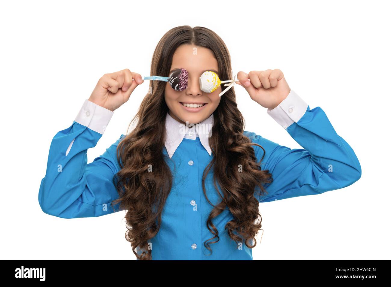 caramelle di zucchero sul bastone. negozio di caramelle. infanzia. cura dentale teen. dente dolce. yummy. Foto Stock