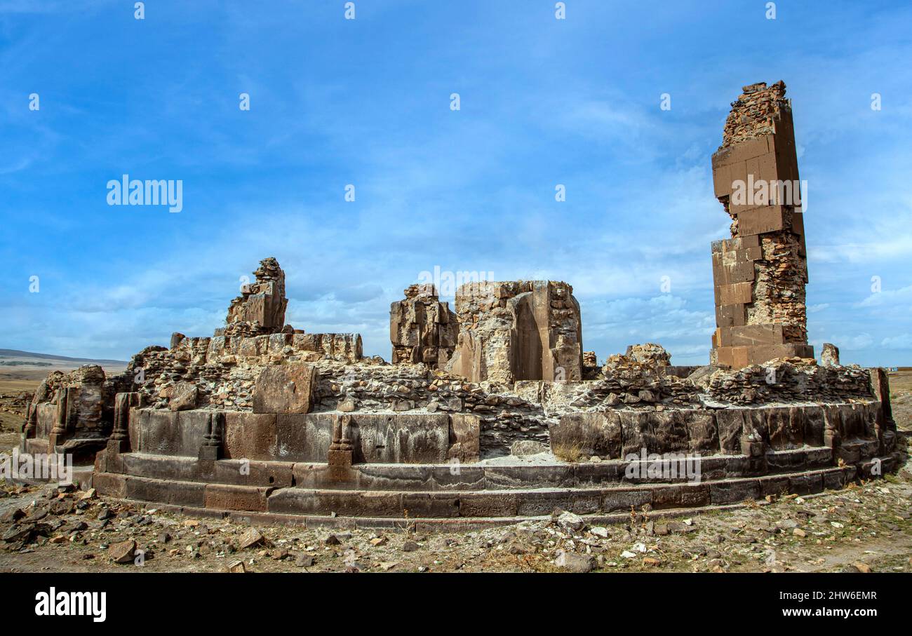 Ani rovine dell antica città in Turchia. Foto Stock