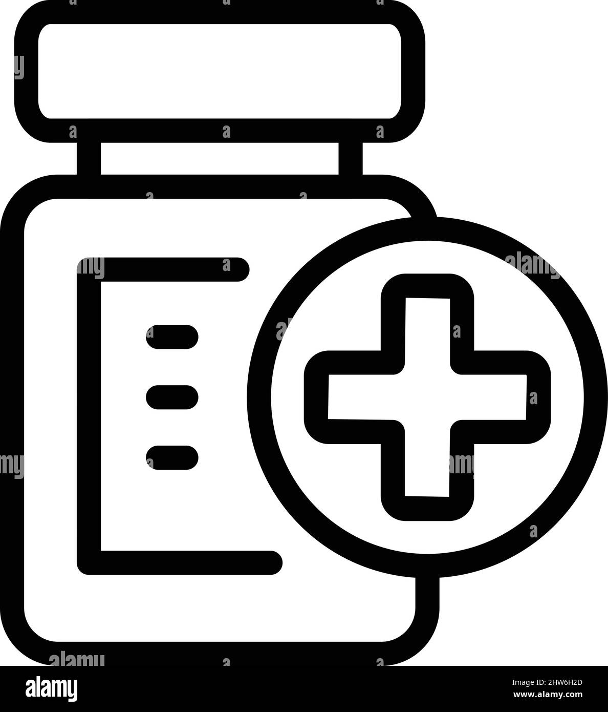Vettore contorno icona pillola medica. Pass-Travel. Controllo mobile Illustrazione Vettoriale