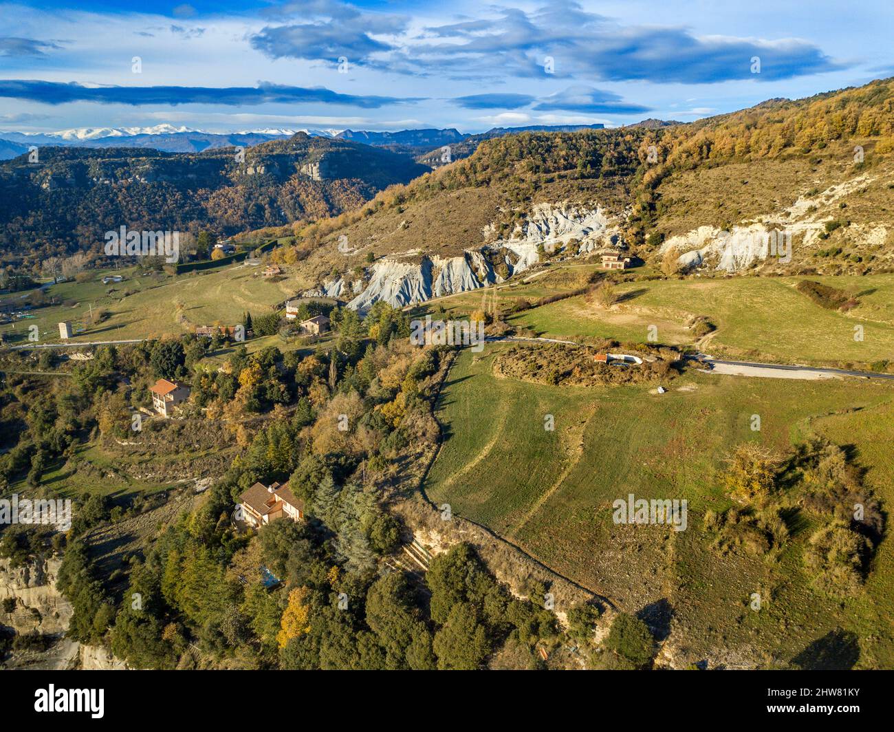 Montagne Collsacabra in Tavertet nella comarca d'Osona provincia di Barcellona Catalogna Spagna Foto Stock