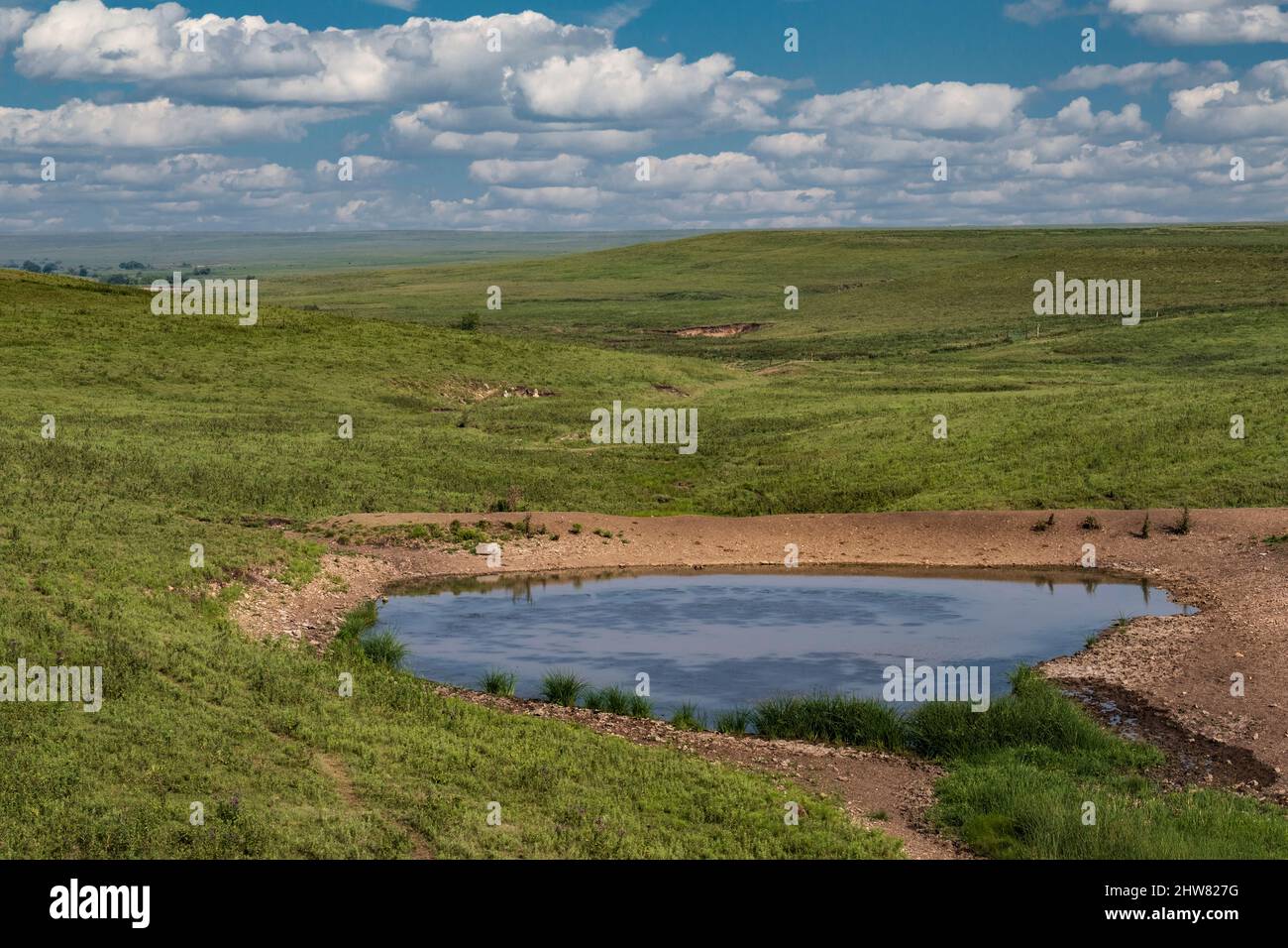 Flint Hills Scenic View, Kansas, Stati Uniti. Foto Stock