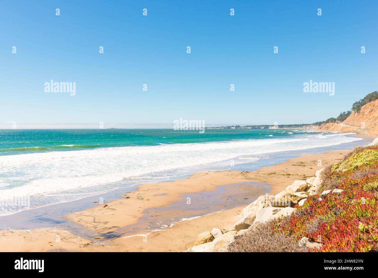 Lungo la California Pacific Coast Highway è uno dei più grandi viaggi su strada del mondo. Foto Stock