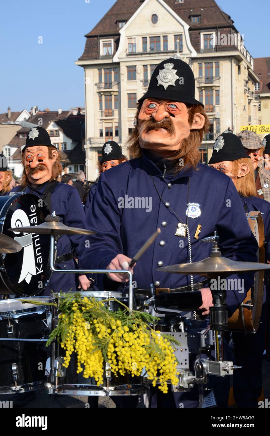 SVIZZERA, Bâle, Carnevale, Fasnacht, Unesco, Patrimonio culturale immateriale dell'umanità Foto Stock