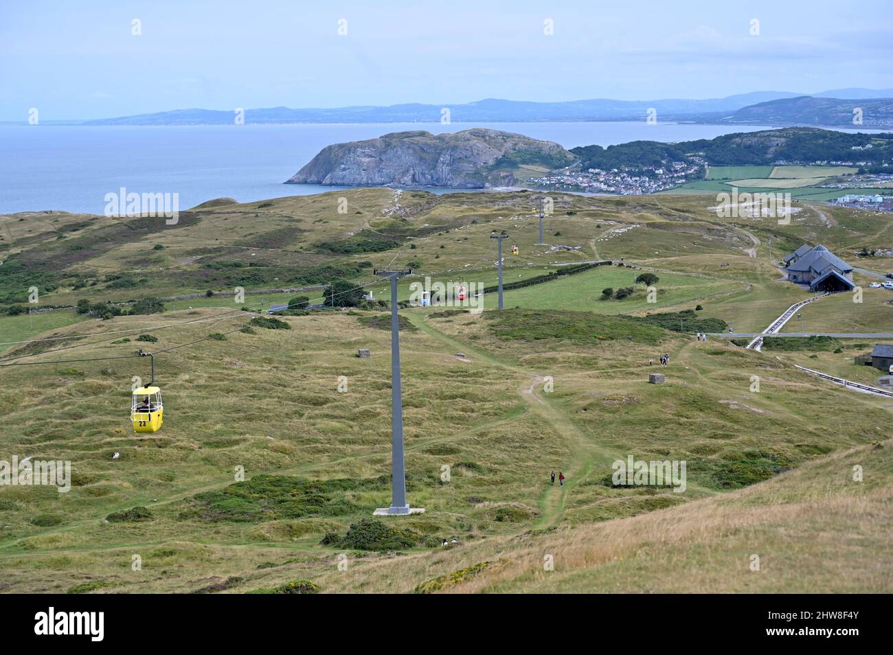 Funivie Grande Orme. Galles. Agosto 2021. Foto Stock