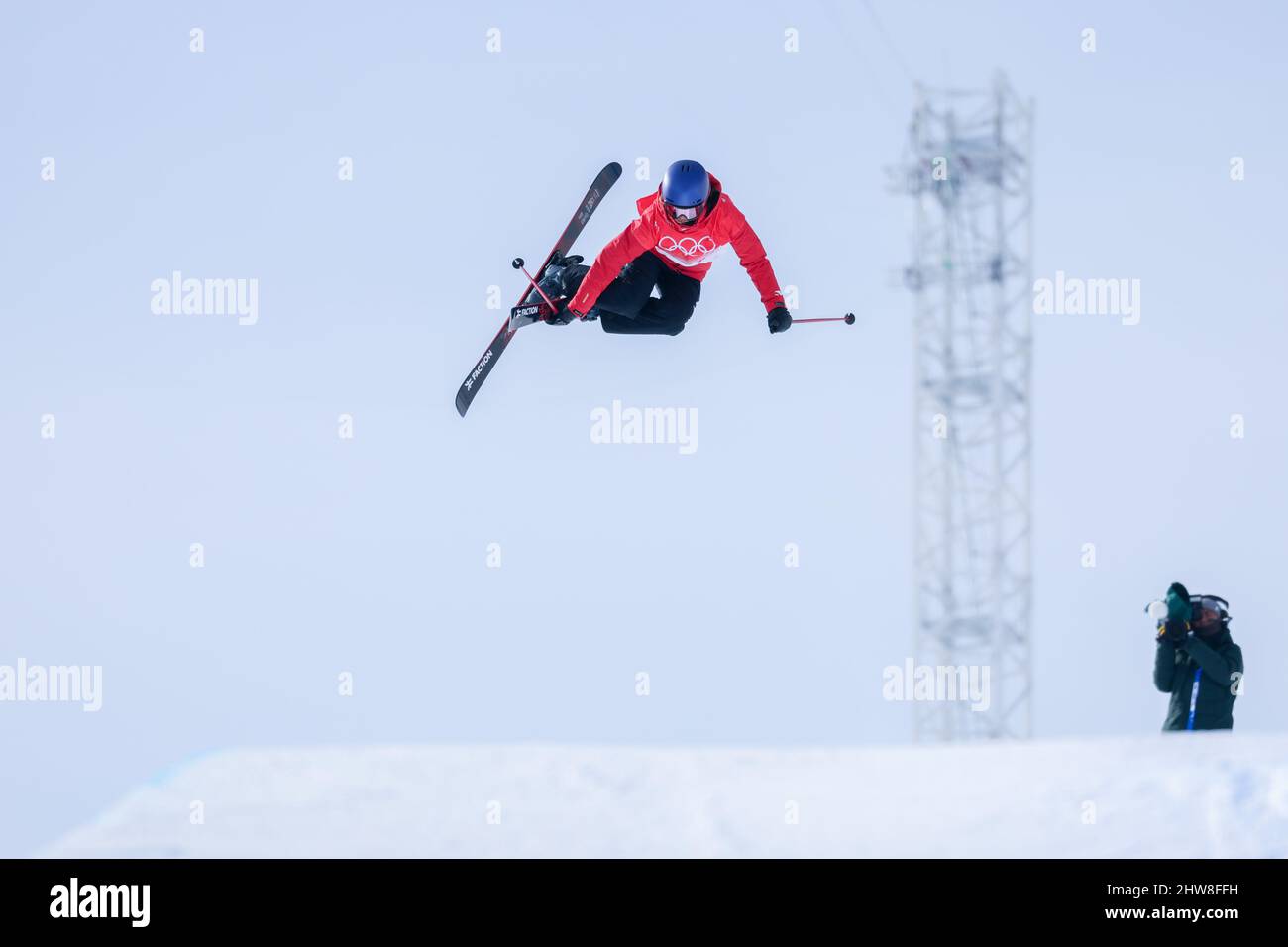 Zhangjikou, Cina. 17.02.22. Eileen GU in Cina durante le Olimpiadi invernali di Pechino 2022 qualificazione femminile a Genting Snow Park, Cina. Foto Stock