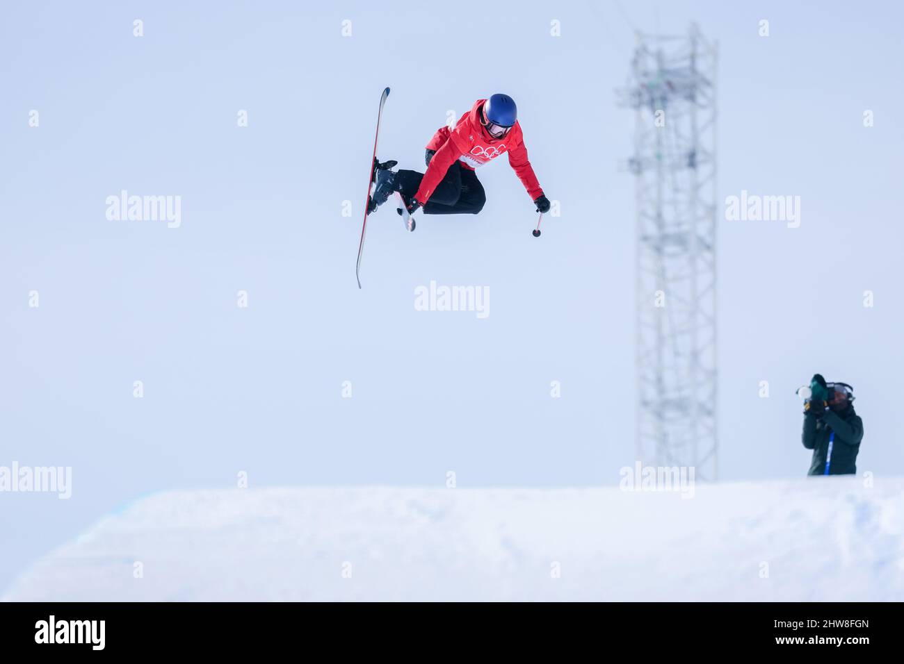 Zhangjikou, Cina. 17.02.22. Eileen GU in Cina durante le Olimpiadi invernali di Pechino 2022 qualificazione femminile a Genting Snow Park, Cina. Foto Stock