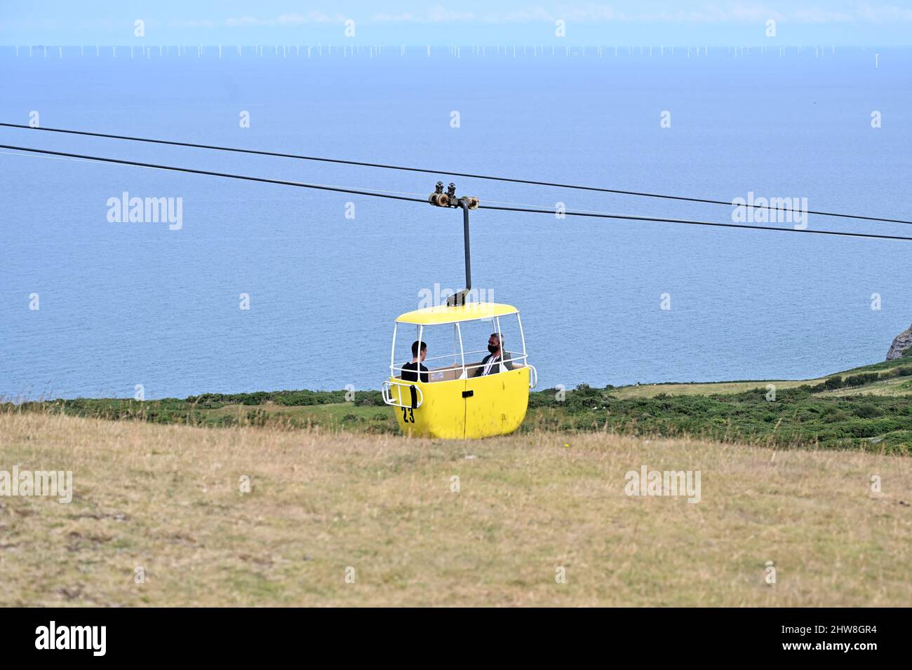 Funivie Grande Orme. Galles. Agosto 2021. Foto Stock