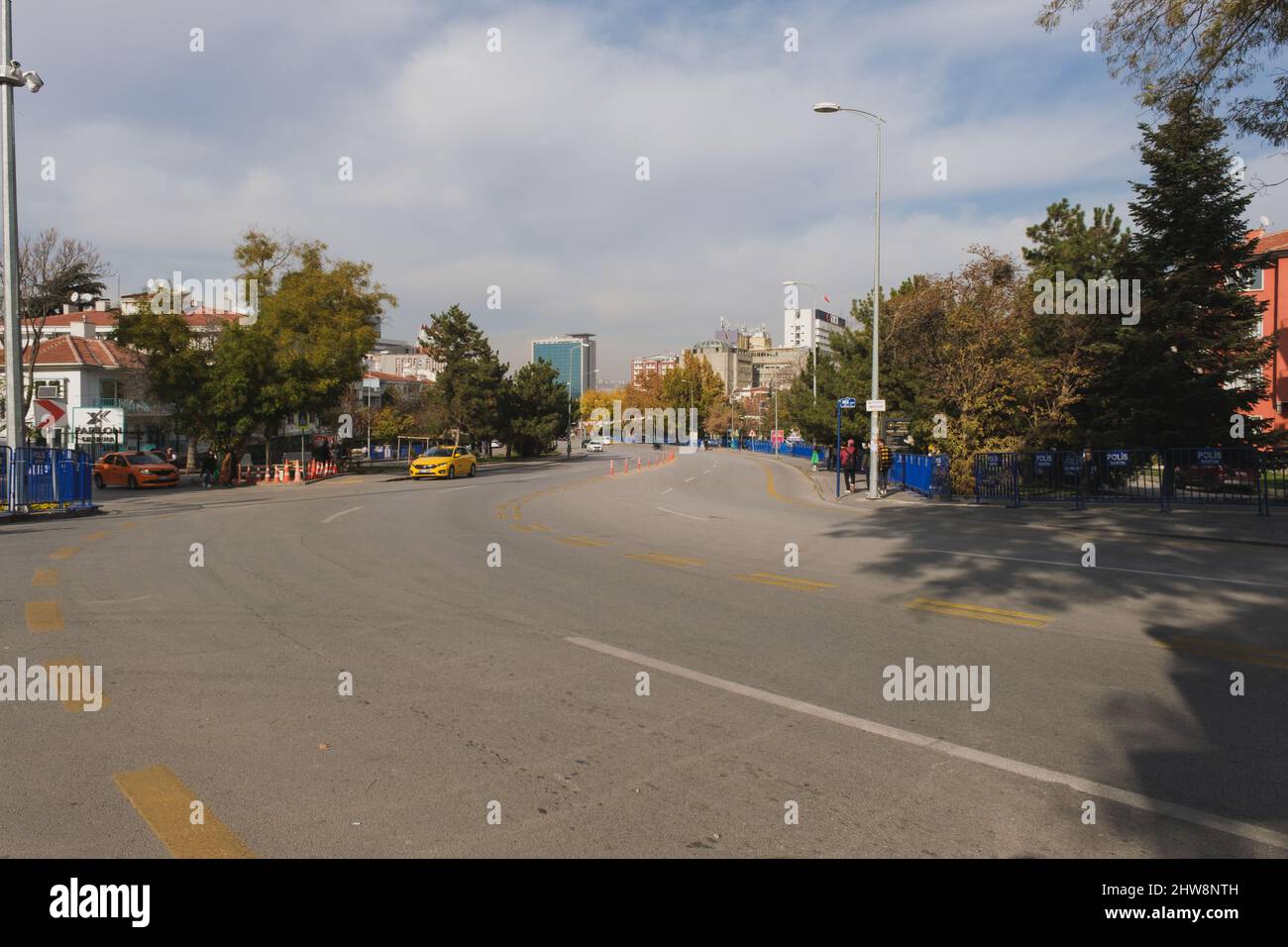 Ankara, Turchia - 09 novembre 2021: Ingresso a Anıtkabir. Scatto editoriale ad Ankara. Foto Stock