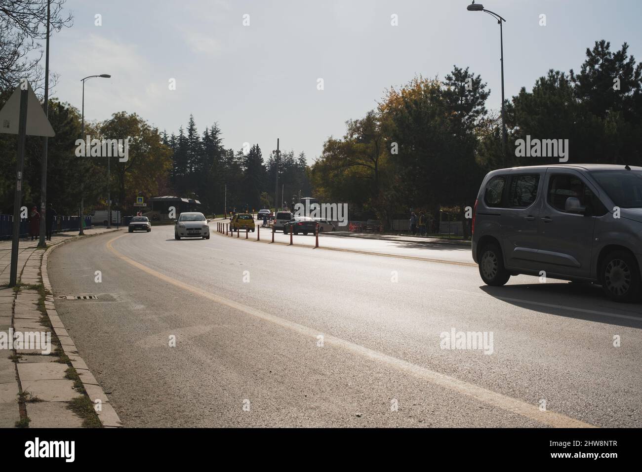 Ankara, Turchia - 09 novembre 2021: Ingresso a Anıtkabir. Scatto editoriale ad Ankara. Foto Stock