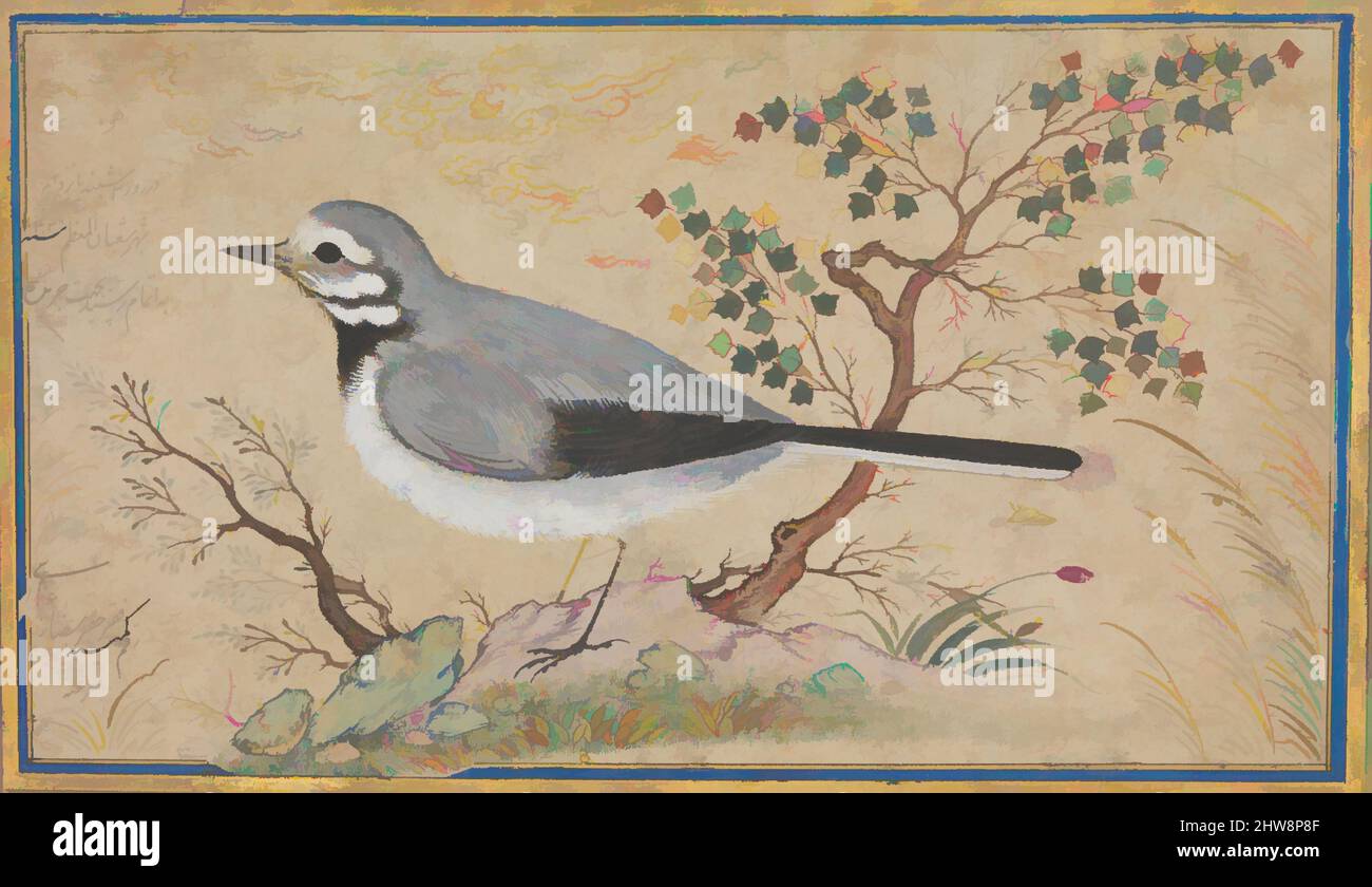 Arte ispirata dallo Studio di un uccello, datato A.H. 1043/A.D. 1634, attribuito a Iran, Isfahan, inchiostro, acquerello opaco, oro e argento su carta, H. 4,25 poll. X W. 7,25 poll. (10,8 cm di altezza 18,4 cm di larghezza), Codices, Pittura di Riza-yi Abbasi (Persiano, ca. 1565–1635), dipinti di uccelli sono meno, opere classiche modernizzate da Artotop con un tuffo di modernità. Forme, colore e valore, impatto visivo accattivante sulle emozioni artistiche attraverso la libertà delle opere d'arte in modo contemporaneo. Un messaggio senza tempo che persegue una nuova direzione selvaggiamente creativa. Artisti che si rivolgono al supporto digitale e creano l'NFT Artotop Foto Stock Arte ispirata dallo Studio di un uccello, datato A.H. 1043/A.D. 1634, attribuito a Iran, Isfahan, inchiostro, acquerello opaco, oro e argento su carta, H. 4,25 poll. X W. 7,25 poll. (10,8 cm di altezza 18,4 cm di larghezza), Codices, Pittura di Riza-yi Abbasi (Persiano, ca. 1565–1635), dipinti di uccelli sono meno, opere classiche modernizzate da Artotop con un tuffo di modernità. Forme, colore e valore, impatto visivo accattivante sulle emozioni artistiche attraverso la libertà delle opere d'arte in modo contemporaneo. Un messaggio senza tempo che persegue una nuova direzione selvaggiamente creativa. Artisti che si rivolgono al supporto digitale e creano l'NFT Artotop Foto Stock